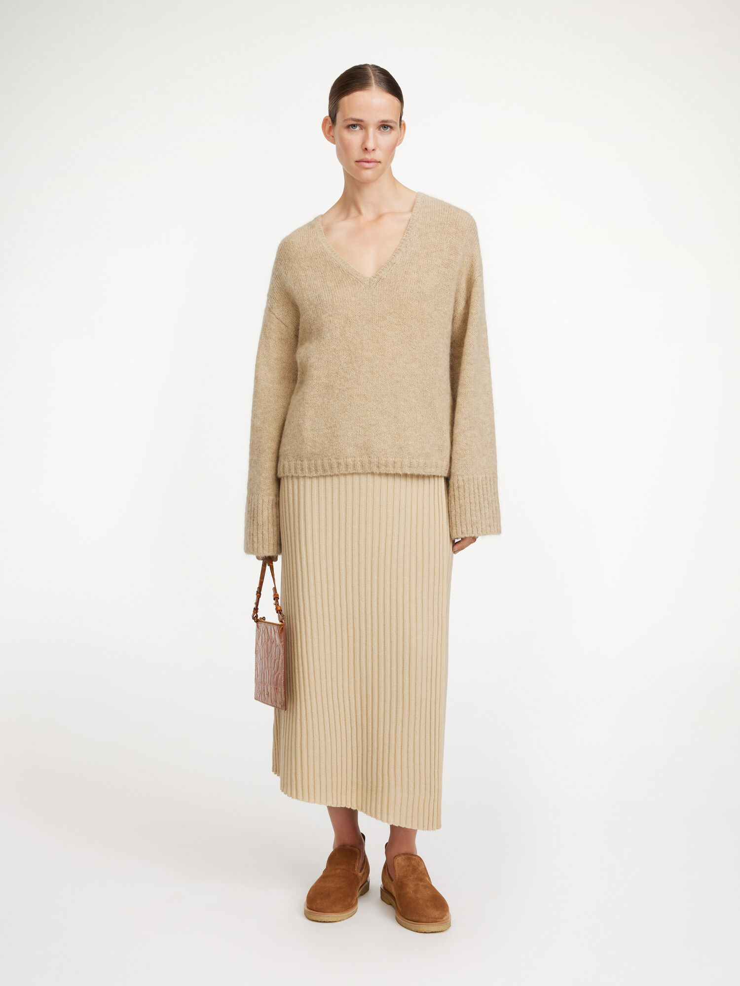 By Malene Birger Cimone Sweater Strikkevarer Beige | NO_BB29495