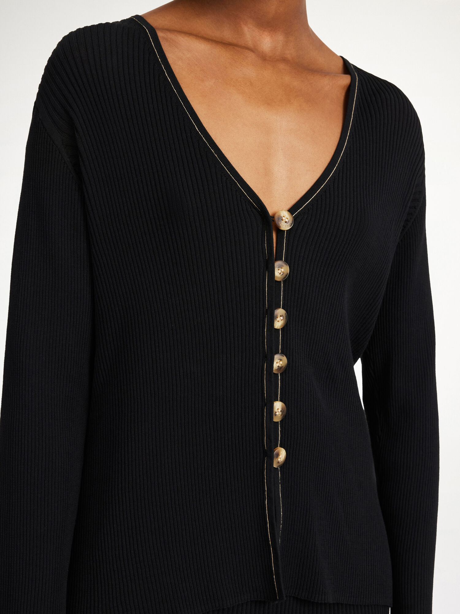 By Malene Birger Cirella Cardigan Strikkevarer Svarte | NO_BB59392