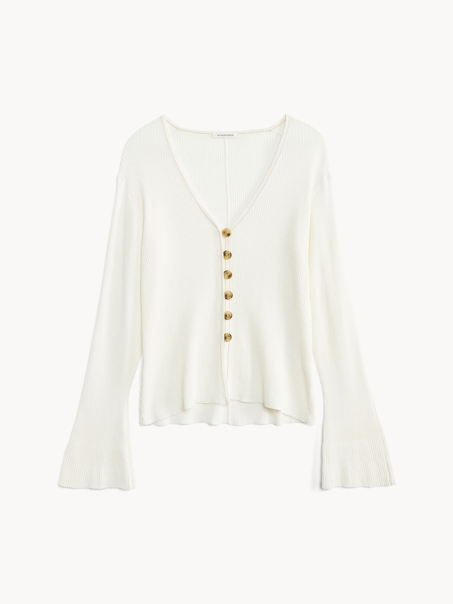 By Malene Birger Cirella Cardigan Strikkevarer Hvite | NO_BB97628