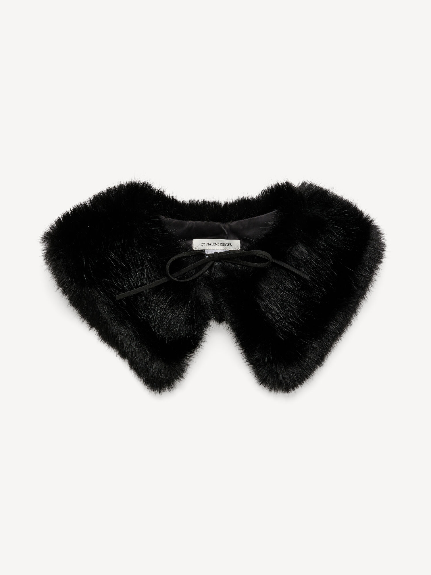 By Malene Birger Cowie Faux Fur Collar Skjerf Svarte | NO_BB84344