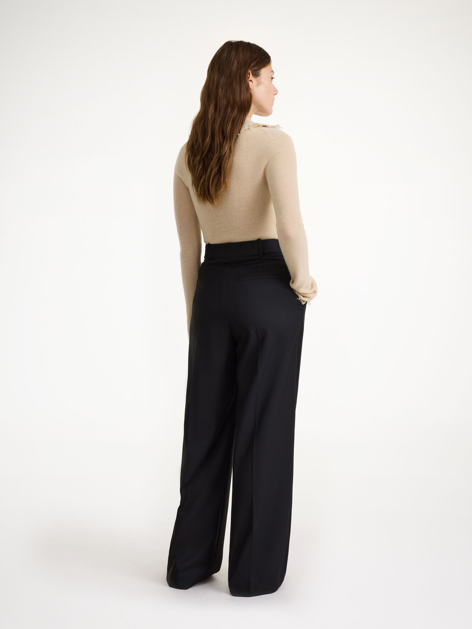 By Malene Birger Cymbaria High-waist Bukser Svarte | NO_BB56927