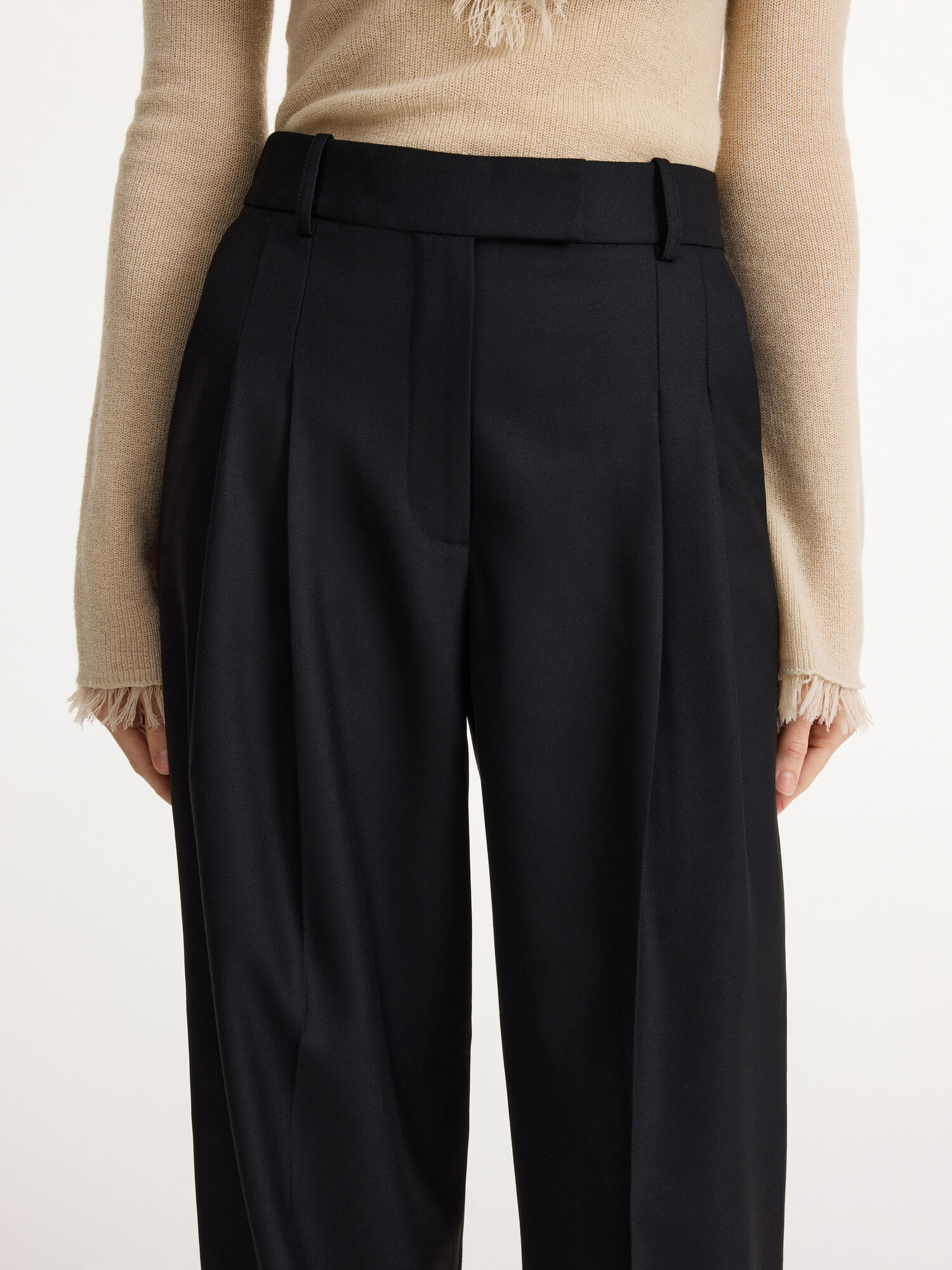 By Malene Birger Cymbaria High-waist Bukser Svarte | NO_BB56927