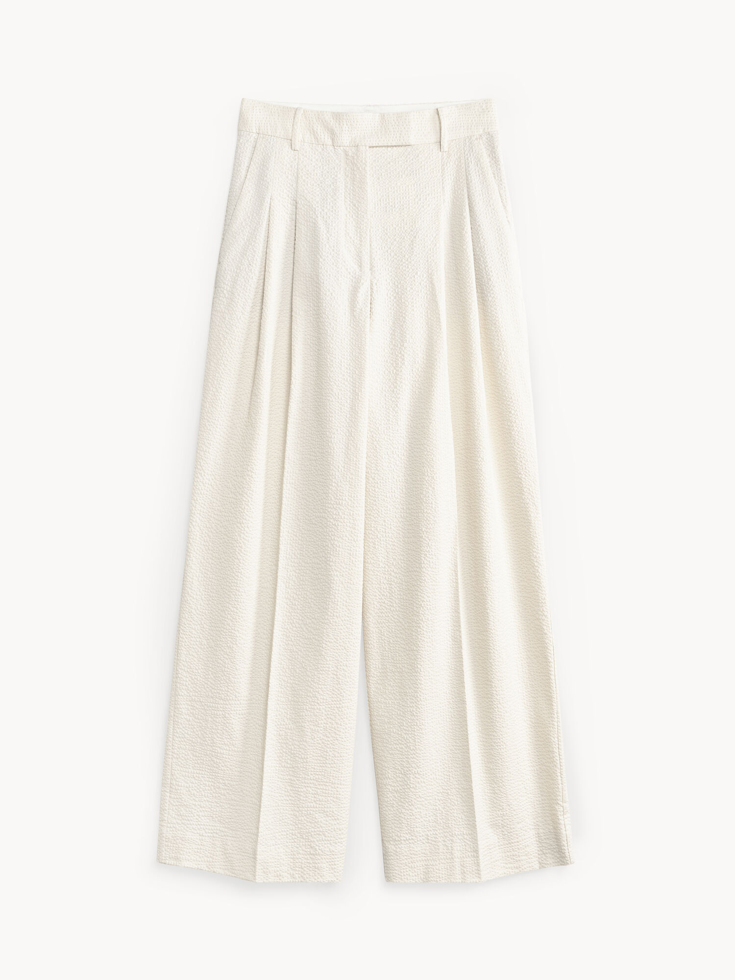 By Malene Birger Cymbaria High-waisted Bukser Hvite | NO_BB68608