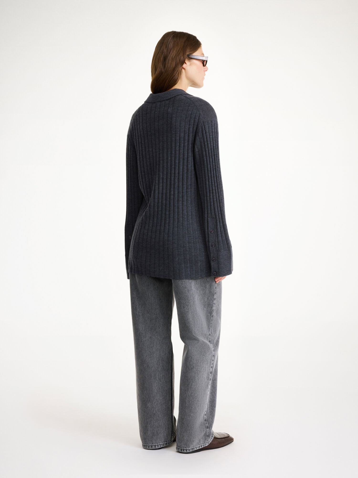 By Malene Birger Delphine Merino Wool Sweater Strikkevarer Grå | NO_BB93300