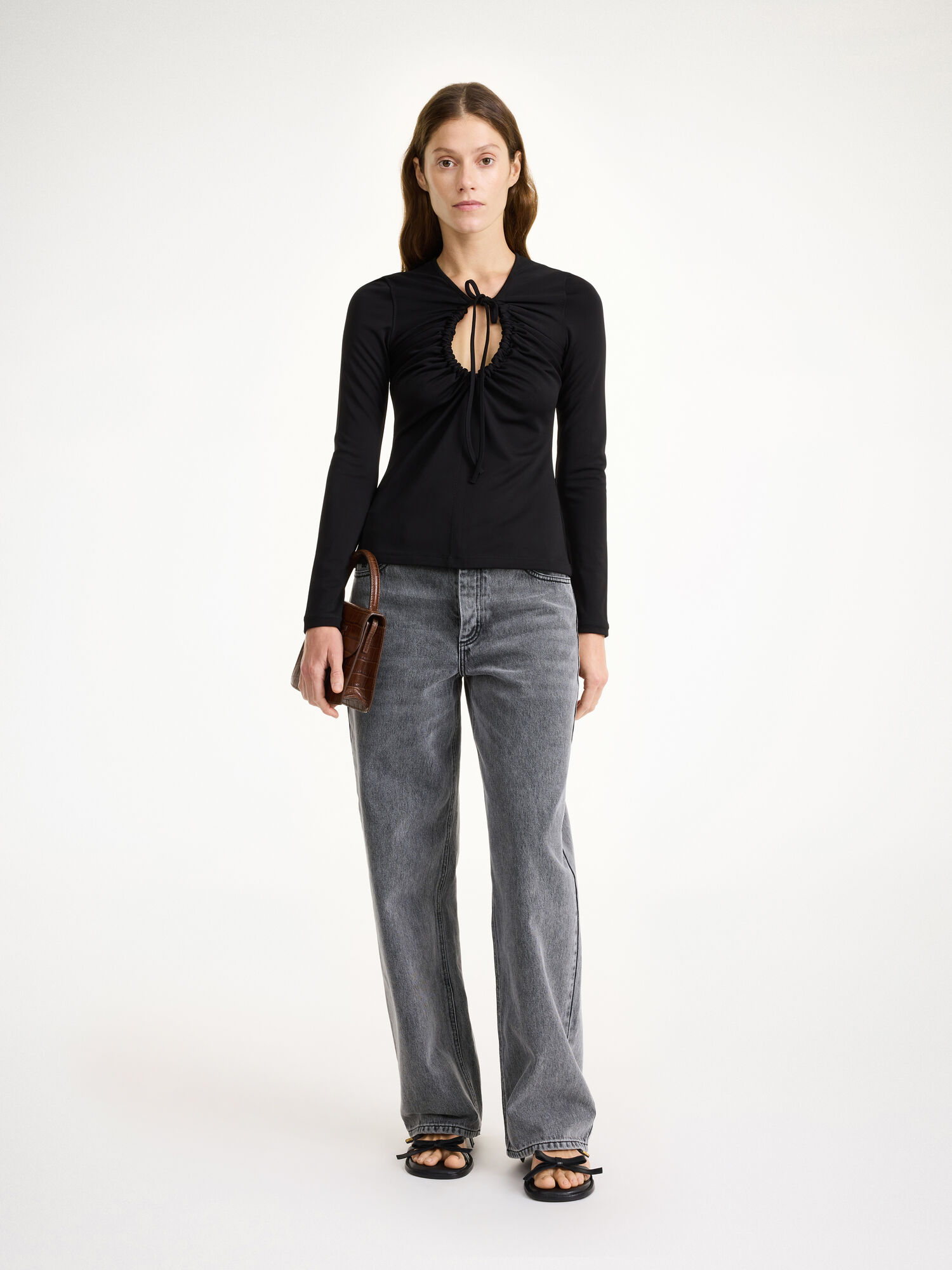 By Malene Birger Derja Blouse Topper Svarte | NO_BB97687