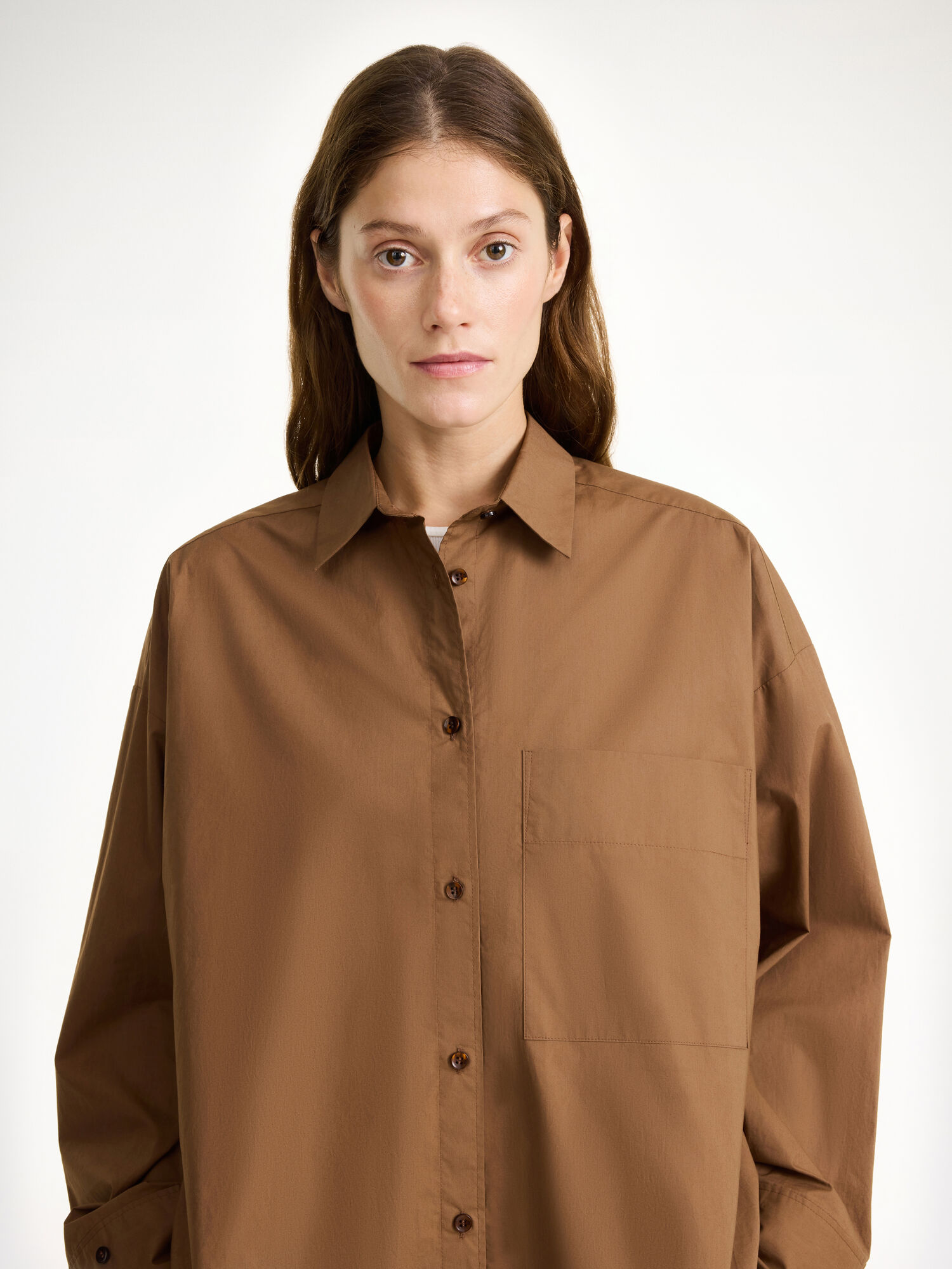 By Malene Birger Derris Organic Cotton Skjorte Bison | NO_BB33235