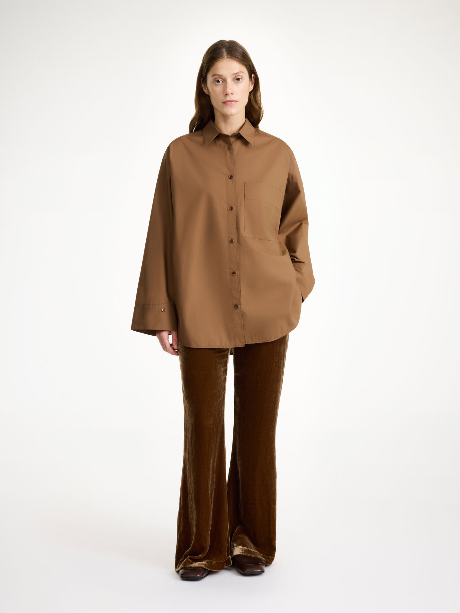 By Malene Birger Derris Organic Cotton Skjorte Bison | NO_BB33235