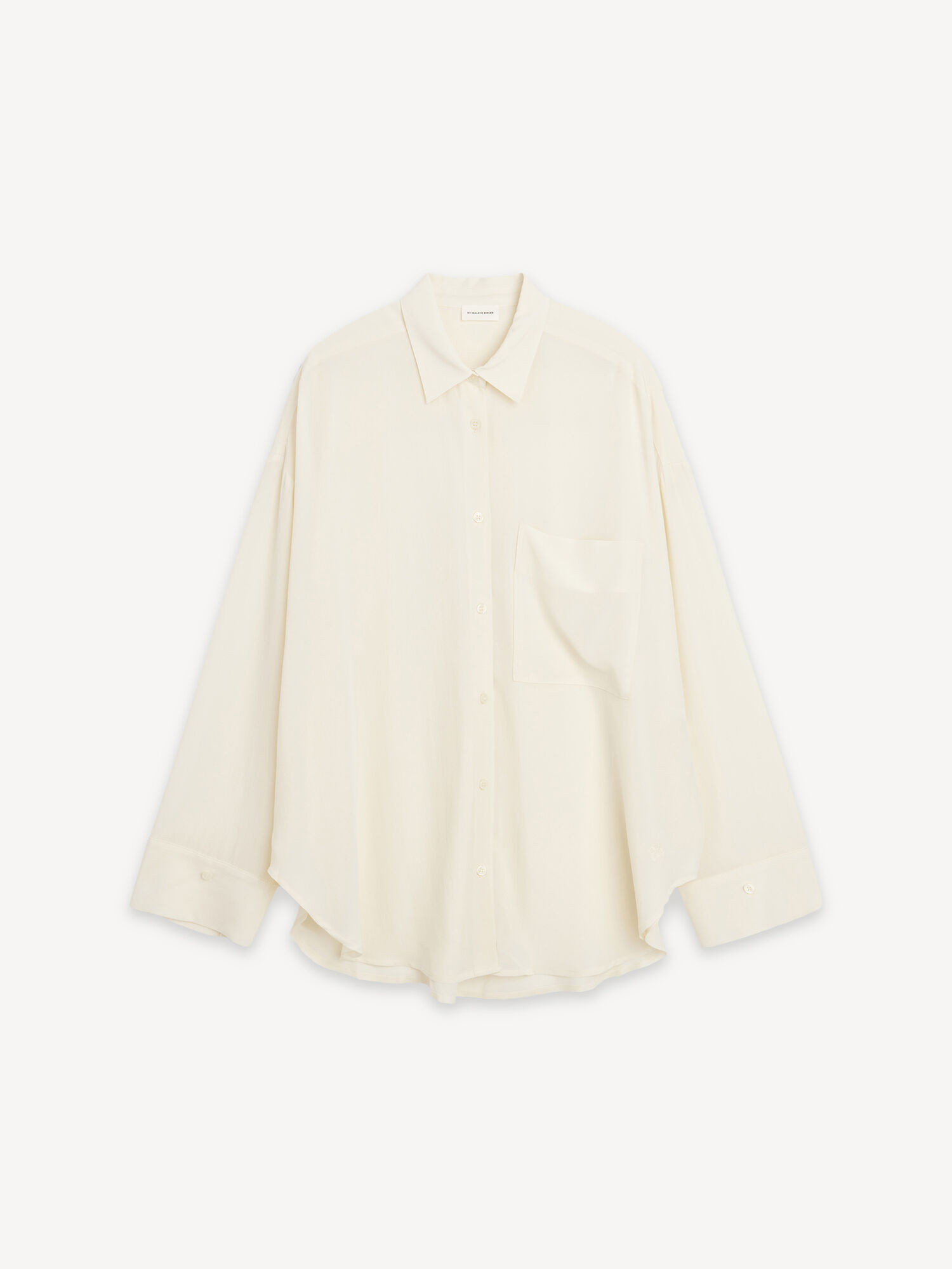 By Malene Birger Derris Organic Silk Skjorte Hvite | NO_BB99359