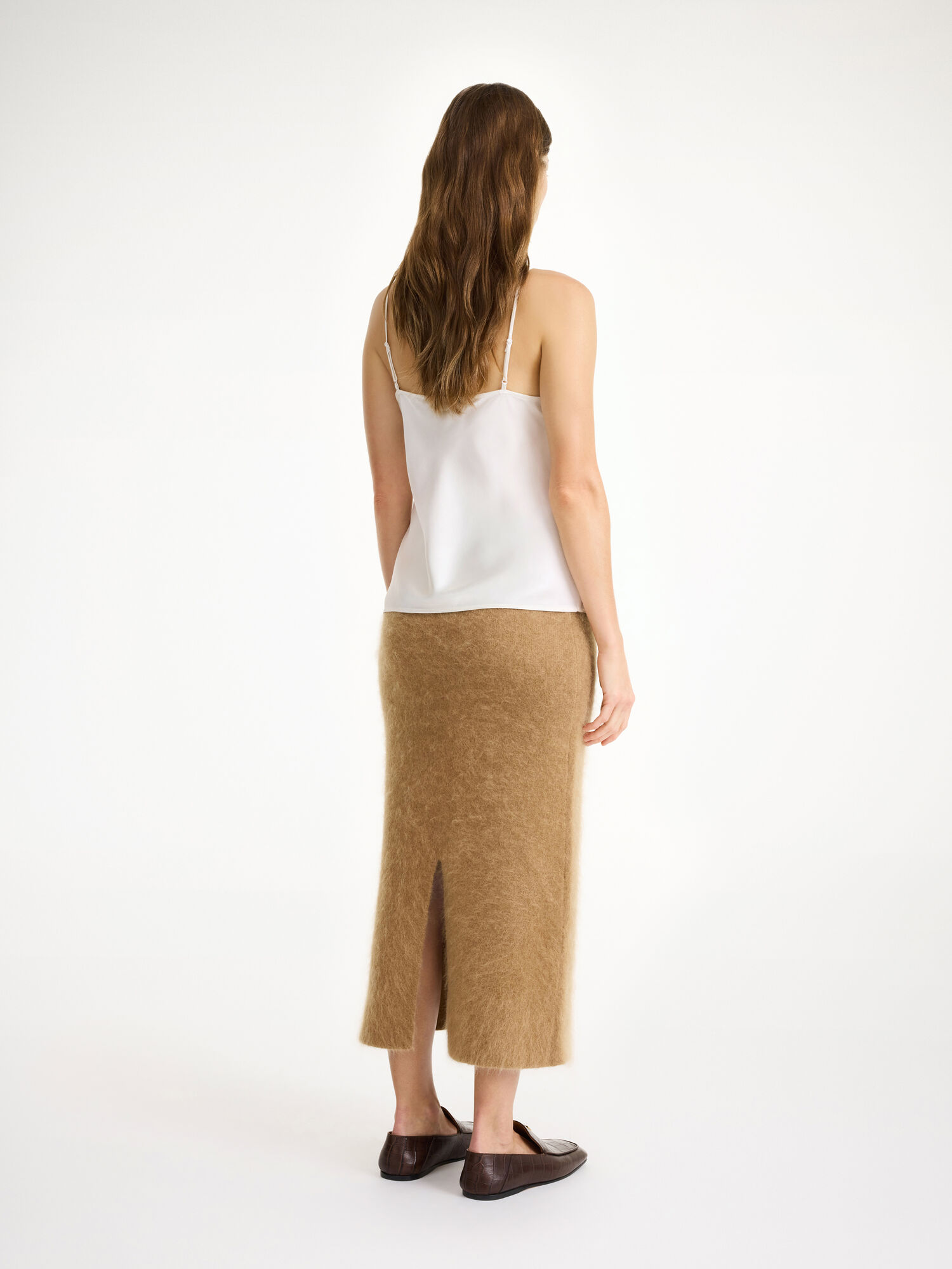 By Malene Birger Estille Midi Skirt Strikkevarer Brune | NO_BB87714