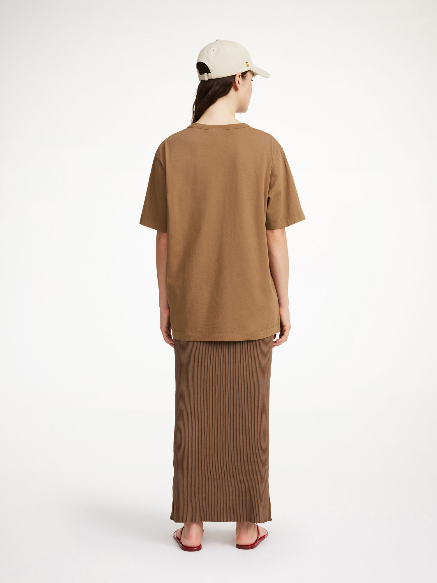 By Malene Birger Fayeh Organic Cotton T-shirt Topper Shitake | NO_BB94686