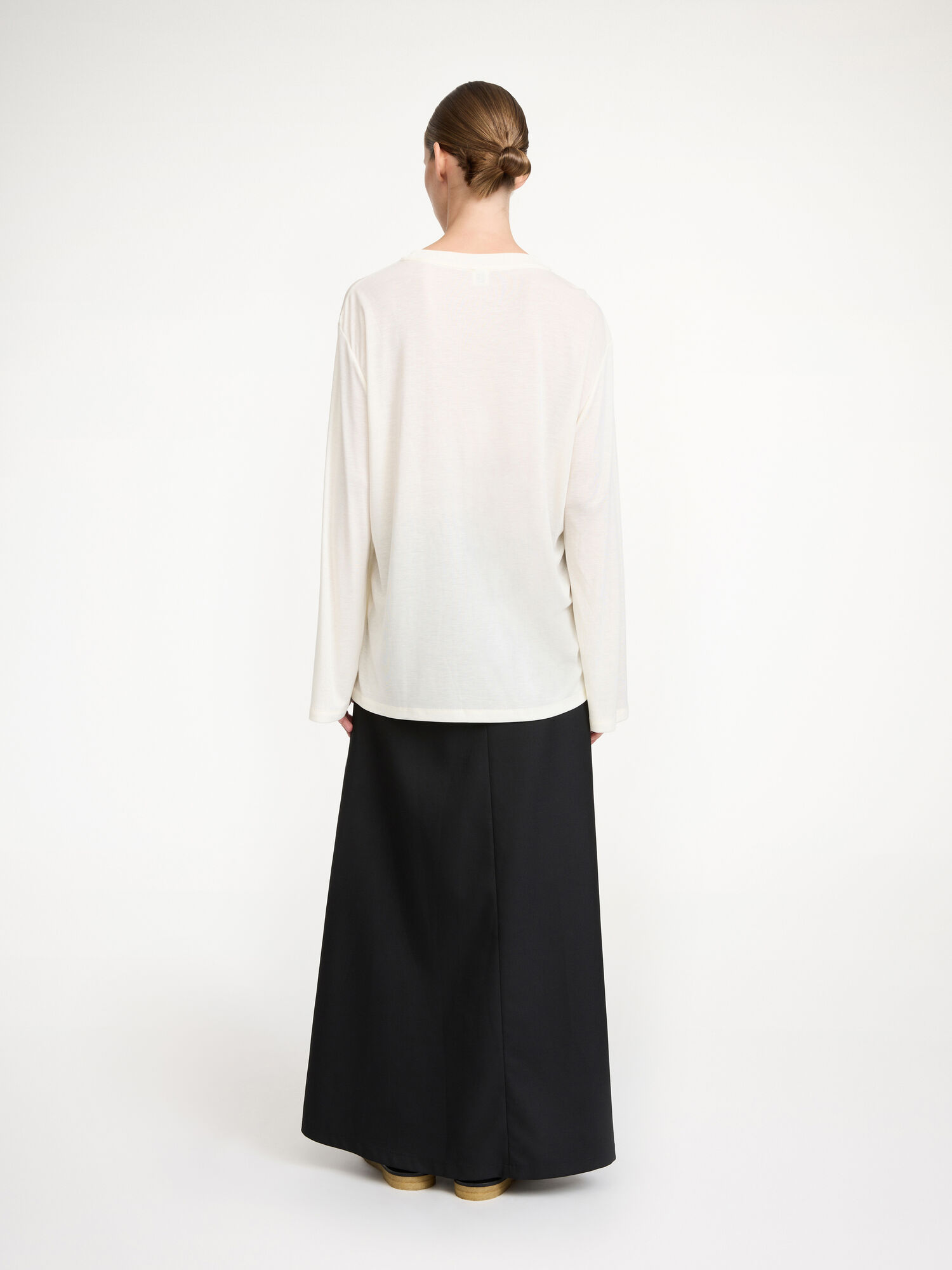 By Malene Birger Fayeh Oversized Longsleeve Topper Hvite | NO_BB40626