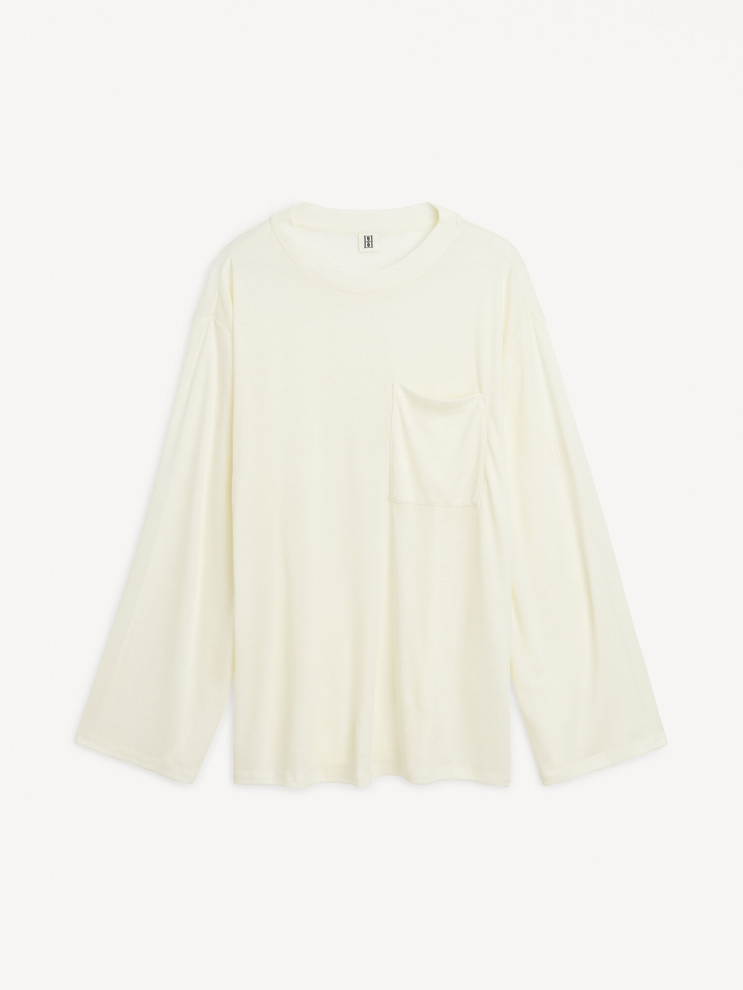 By Malene Birger Fayeh Oversized Longsleeve Topper Hvite | NO_BB40626