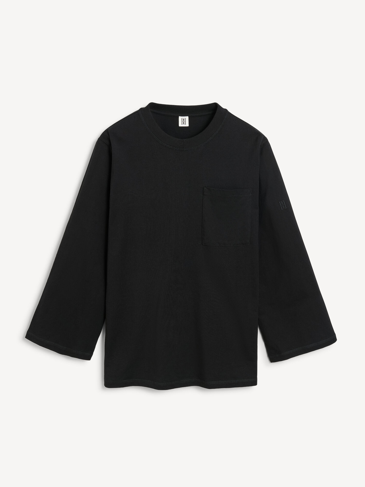 By Malene Birger Fayeh Oversized Longsleeve Topper Svarte | NO_BB84555