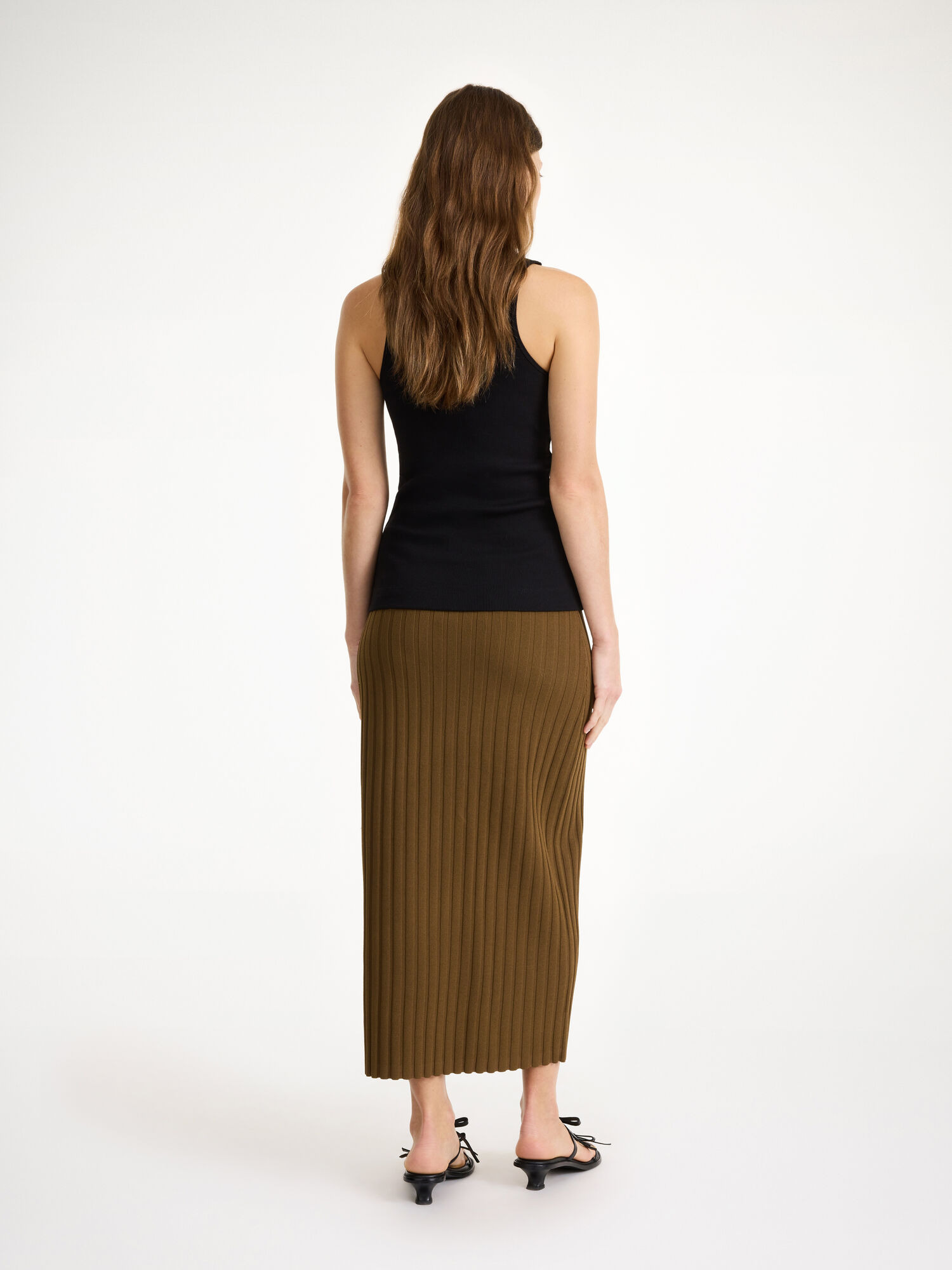 By Malene Birger Fiemme Midi Skirt Strikkevarer Shitake | NO_BB35711