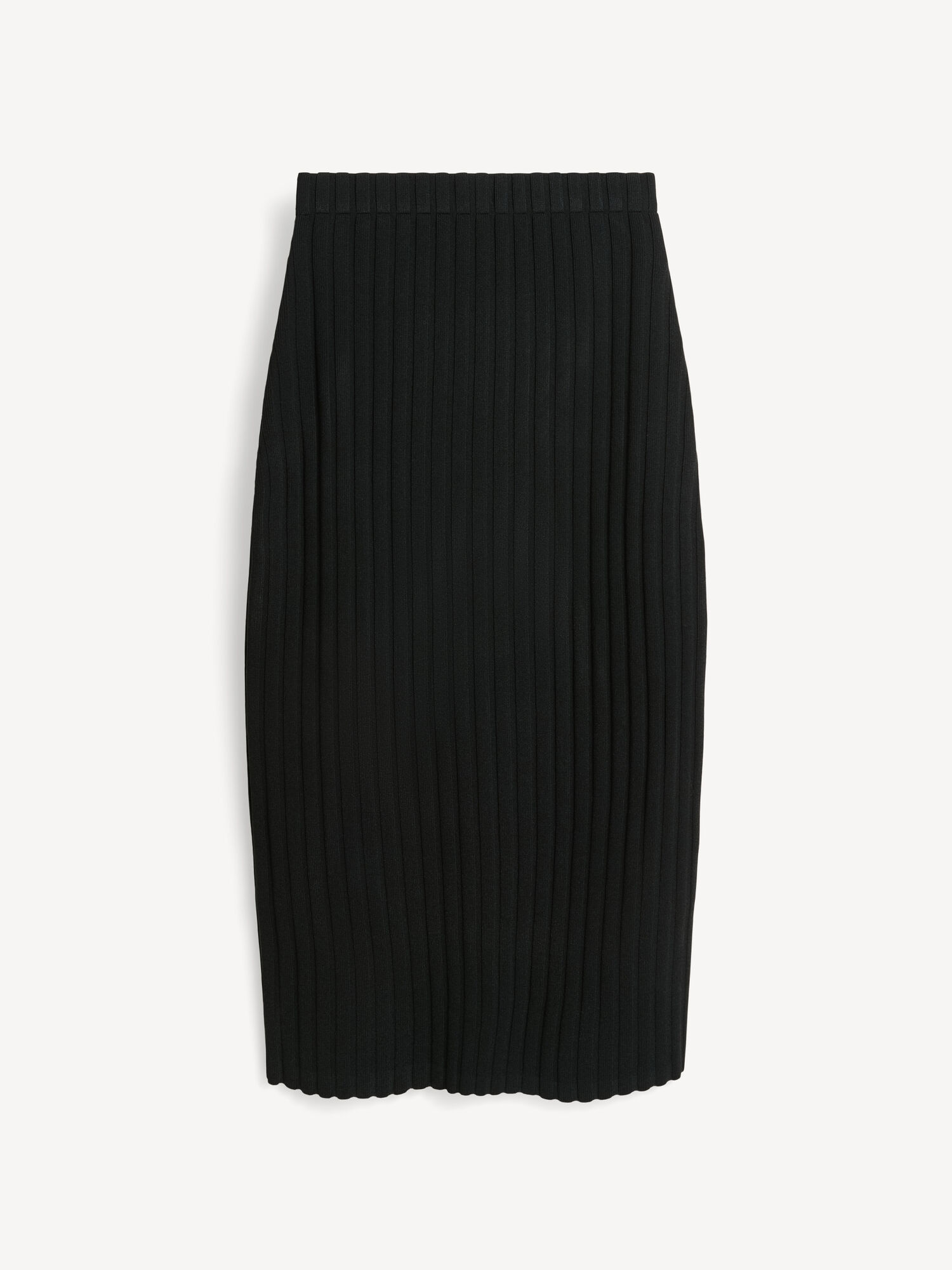 By Malene Birger Fiemme Midi Skirt Strikkevarer Svarte | NO_BB87012