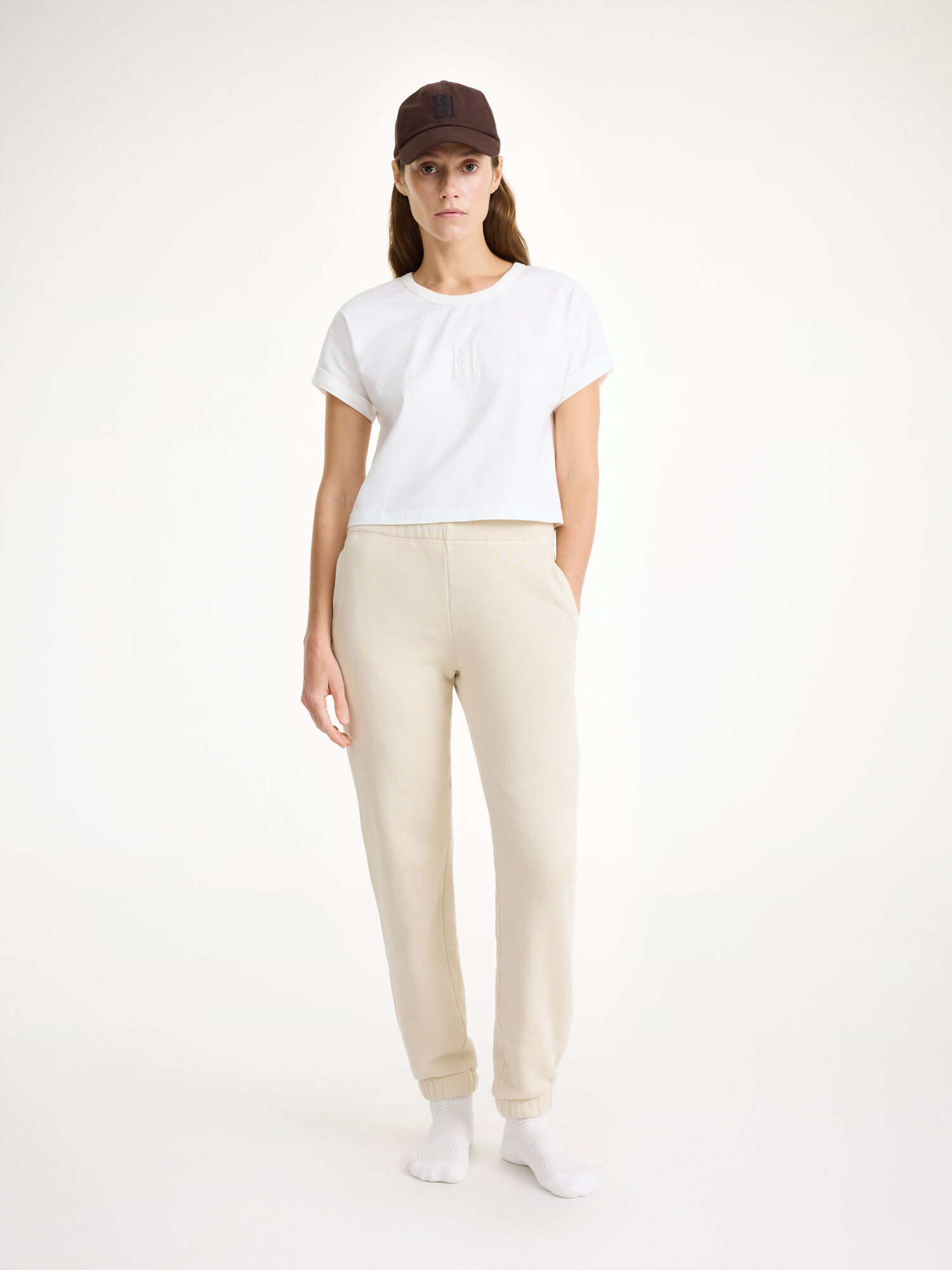 By Malene Birger Hali Organic Cotton Bukser Oyster Gray | NO_BB86582