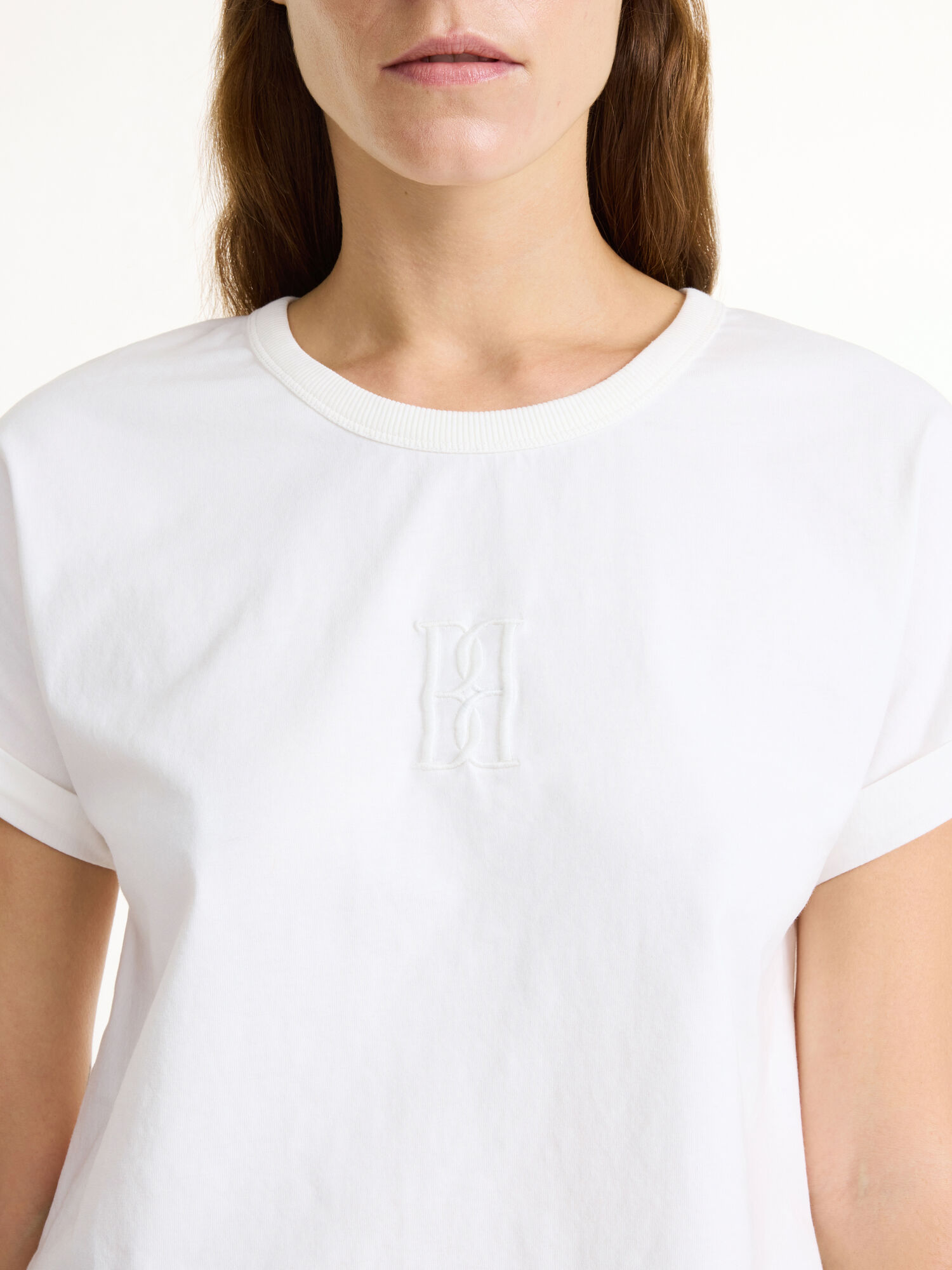 By Malene Birger Hedalia Organic Cotton T-shirt Topper Hvite | NO_BB44754