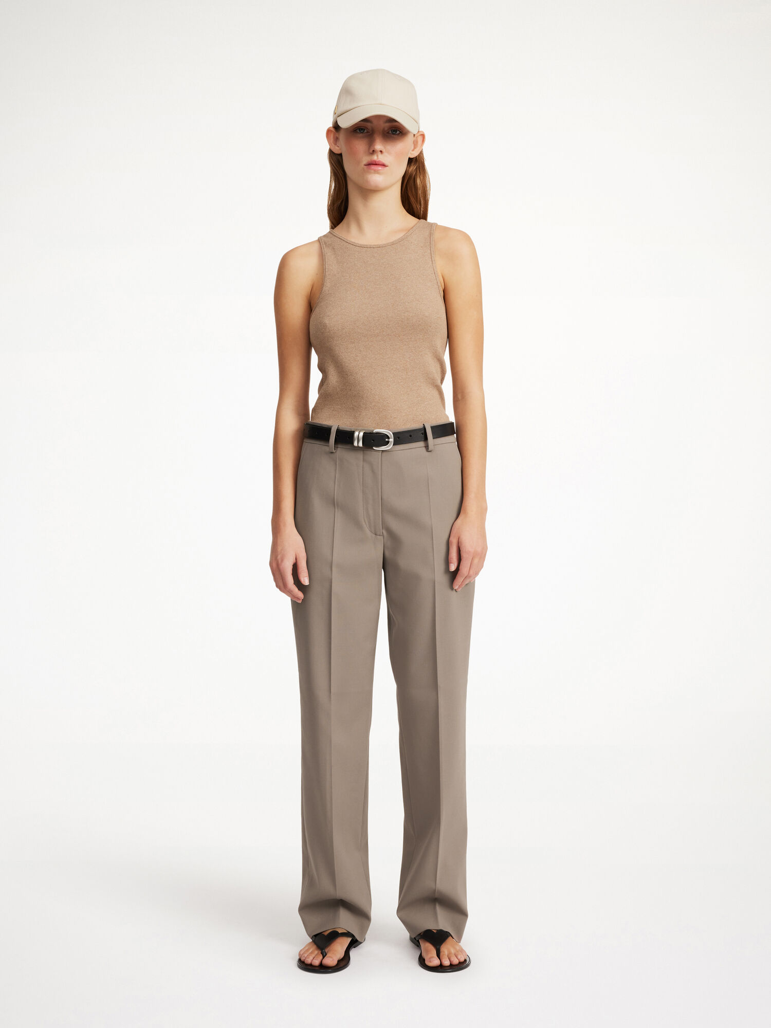 By Malene Birger Igda Straight-leg Bukser Shitake | NO_BB95033