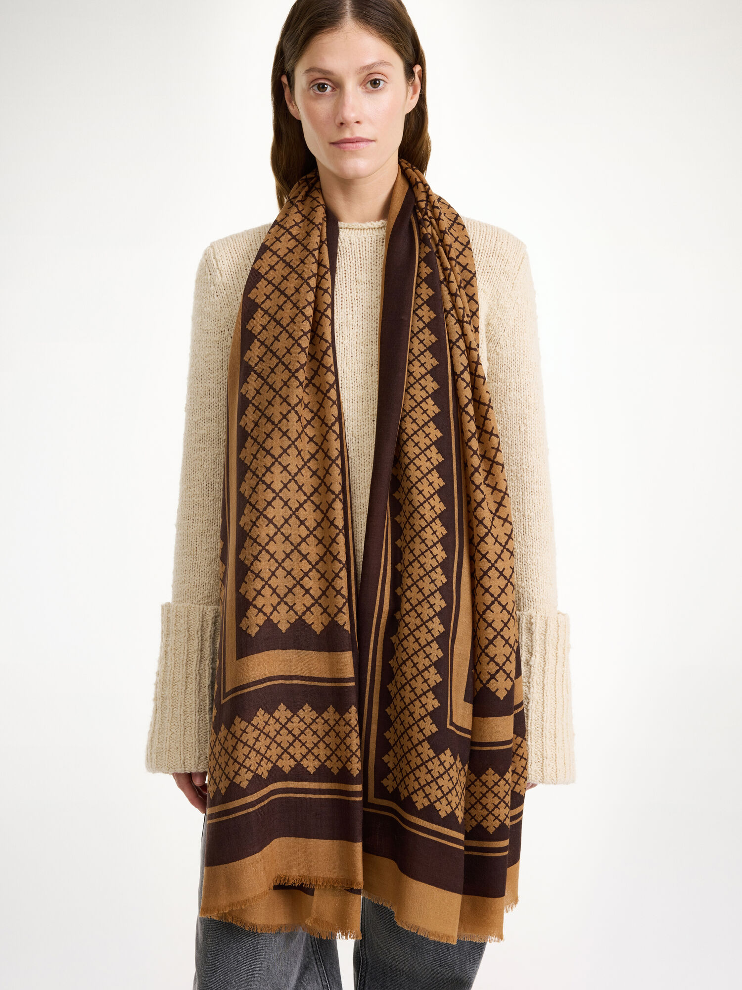 By Malene Birger Julee Wool Skjerf Bison | NO_BB82667