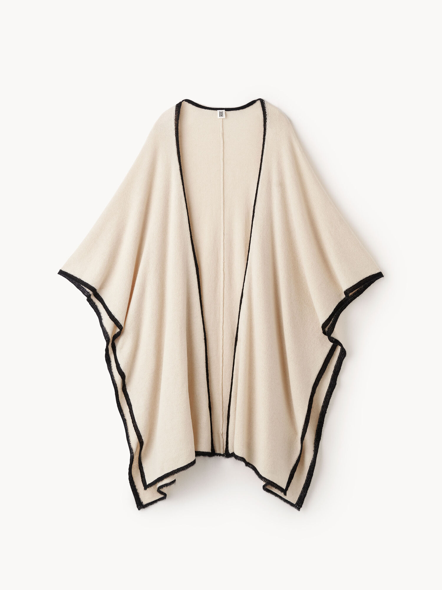 By Malene Birger Kassira Merino-blend Poncho Strikkevarer Oyster Gray | NO_BB59310