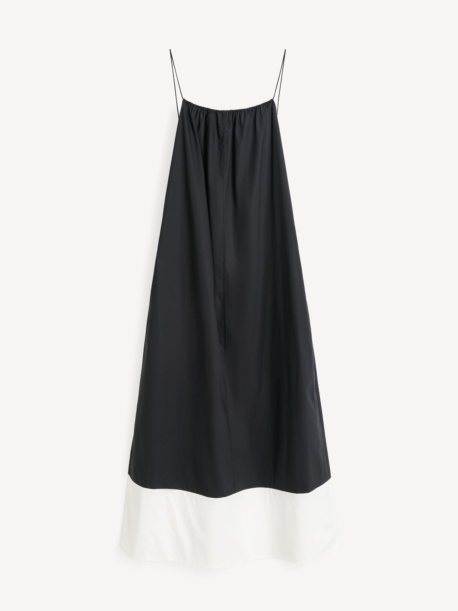 By Malene Birger Lanney Organic Cotton Maxi Kjole Stripete Svarte Hvite | NO_BB96083