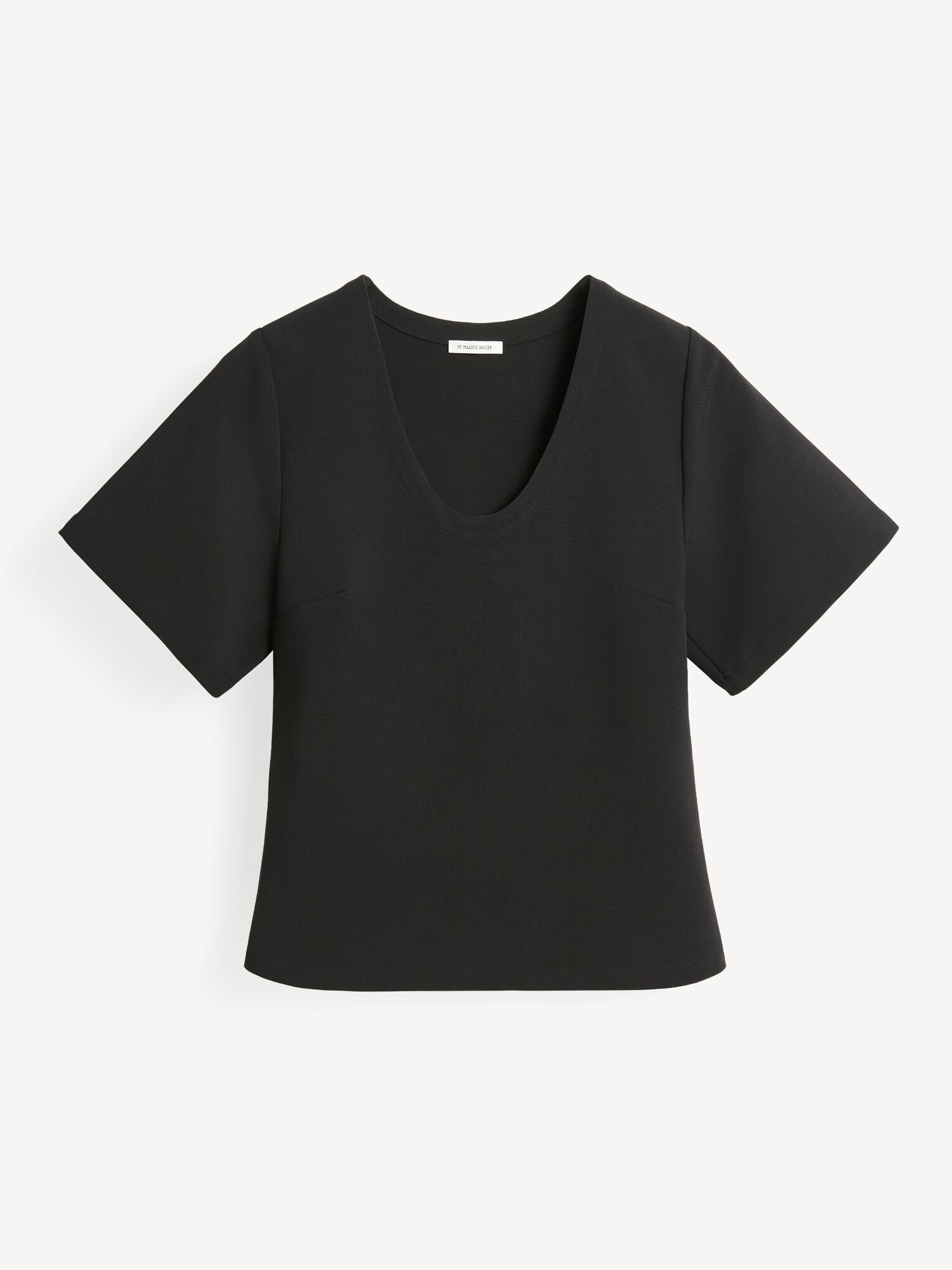 By Malene Birger Lunae T-shirt Topper Svarte | NO_BB17493