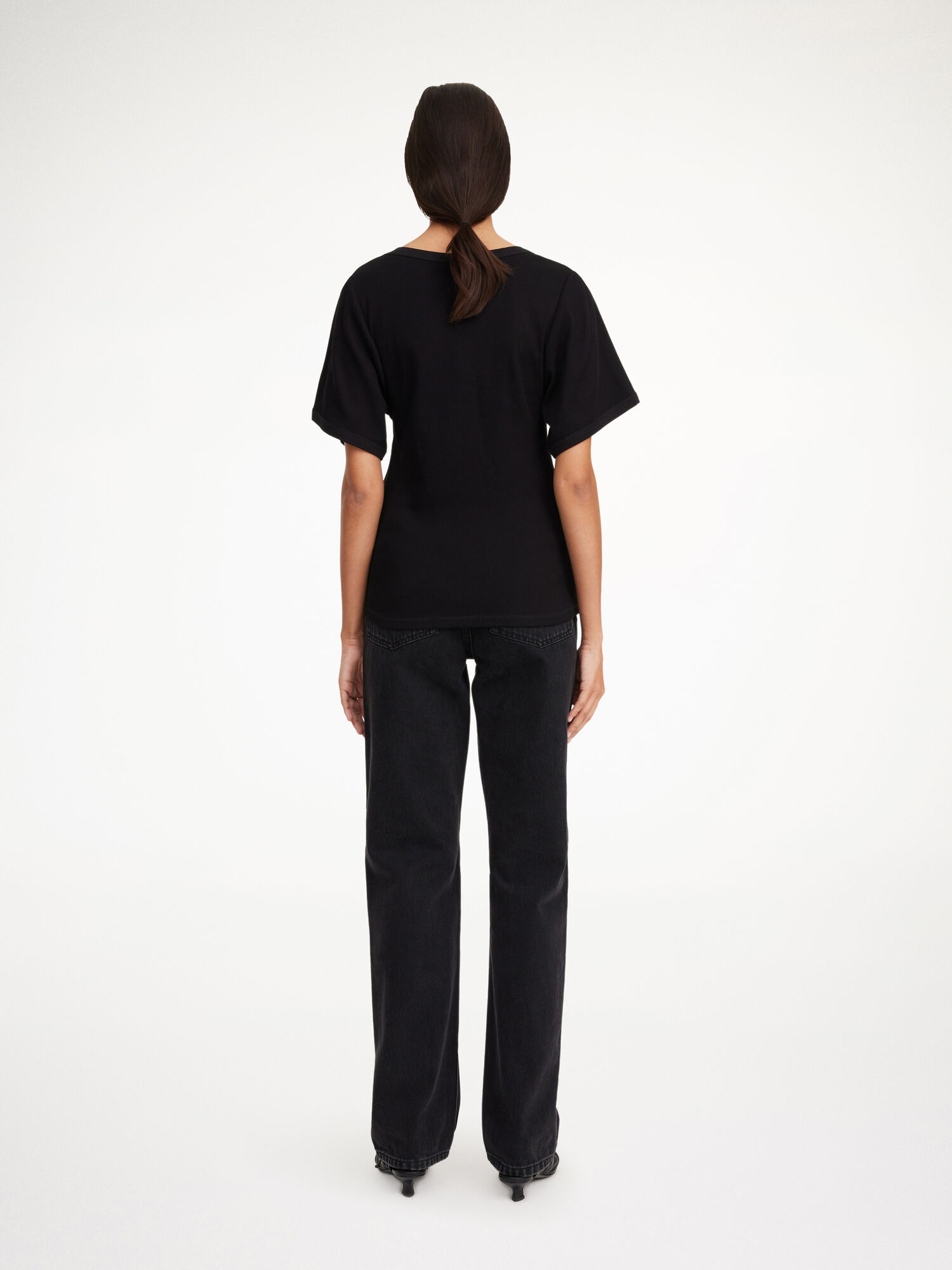 By Malene Birger Lunai T-shirt Topper Svarte | NO_BB62623