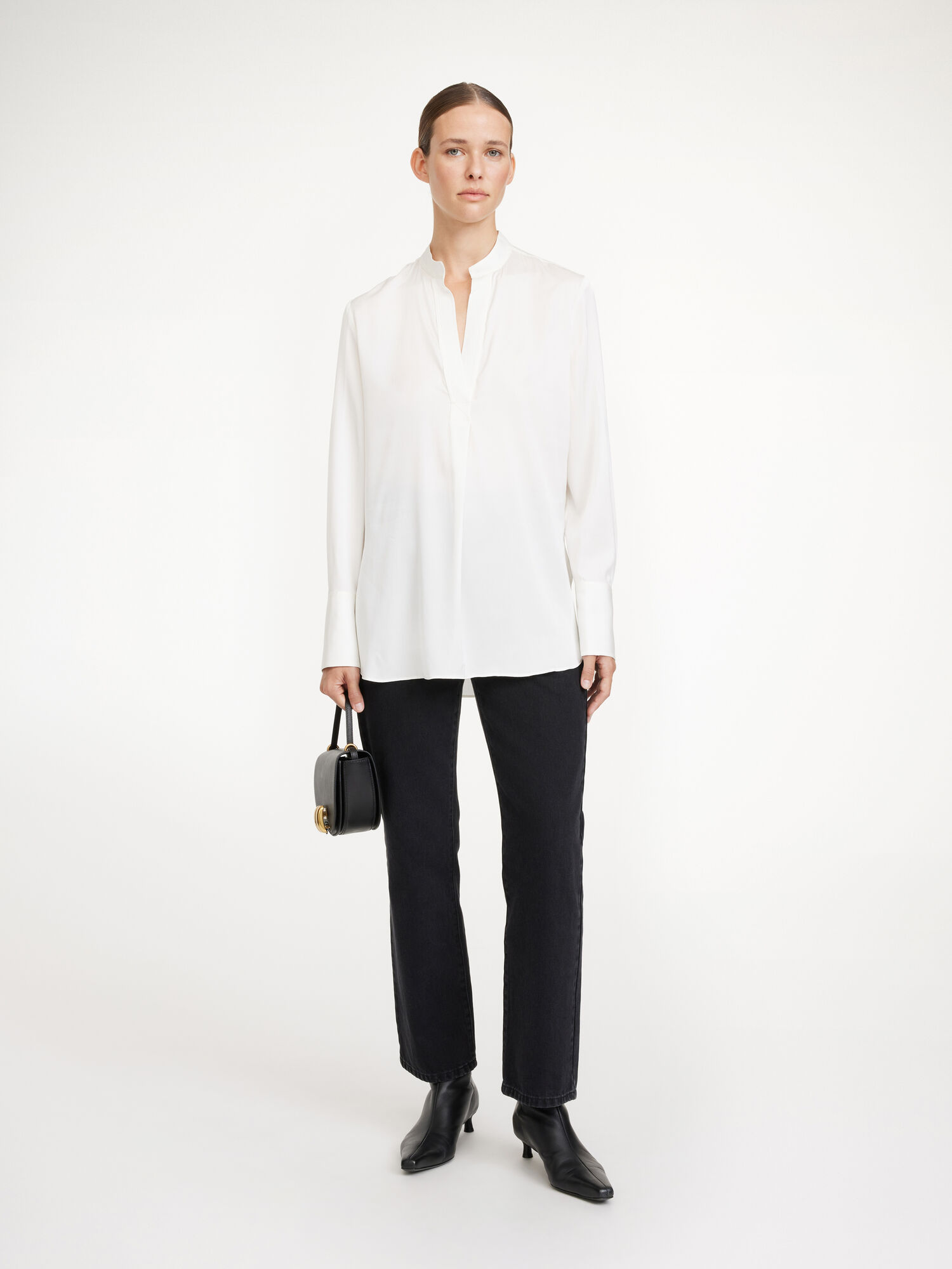 By Malene Birger Mabillon Silk Skjorte Hvite | NO_BB55740