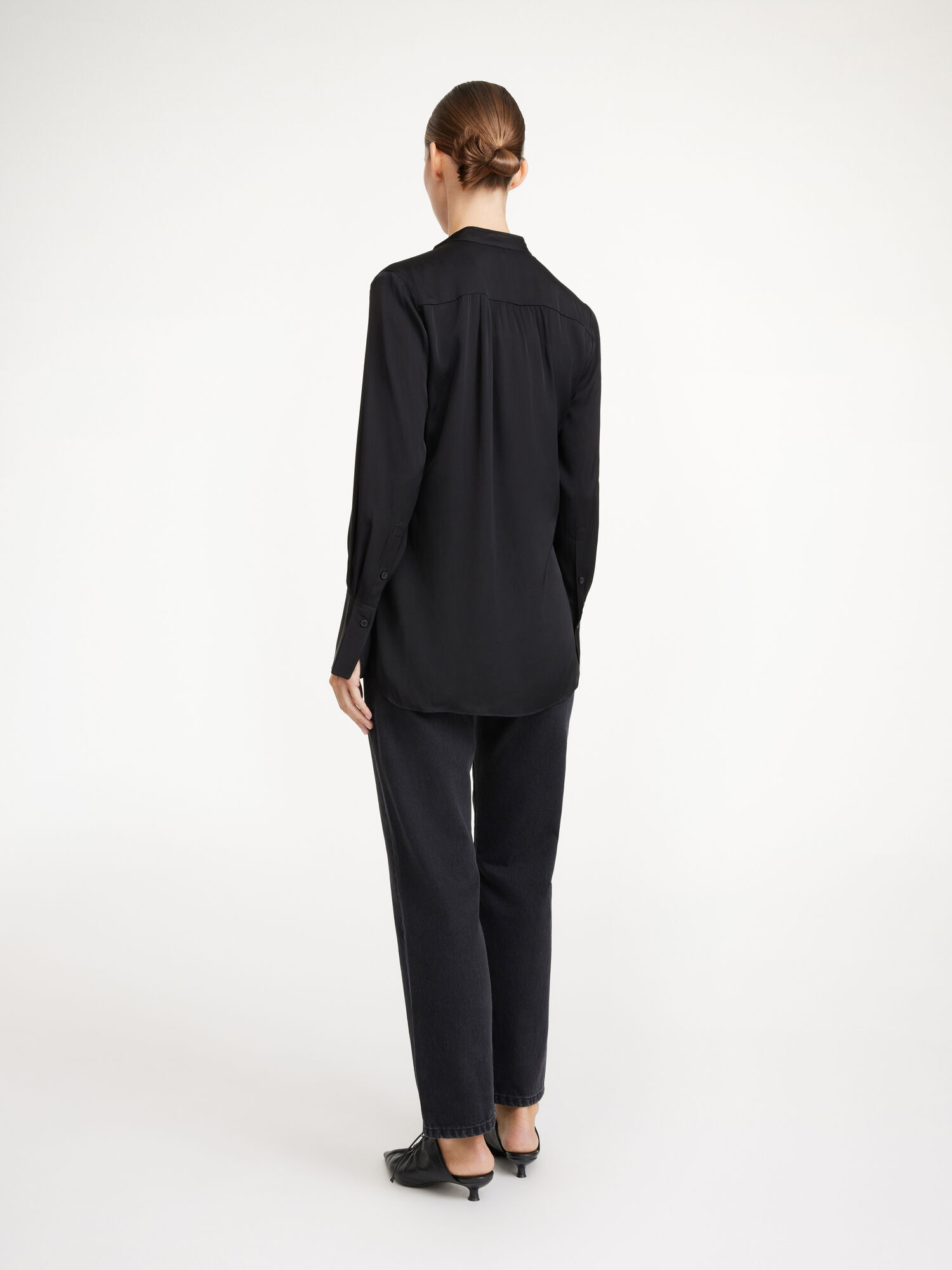 By Malene Birger Mabillon Silk Skjorte Svarte | NO_BB69120