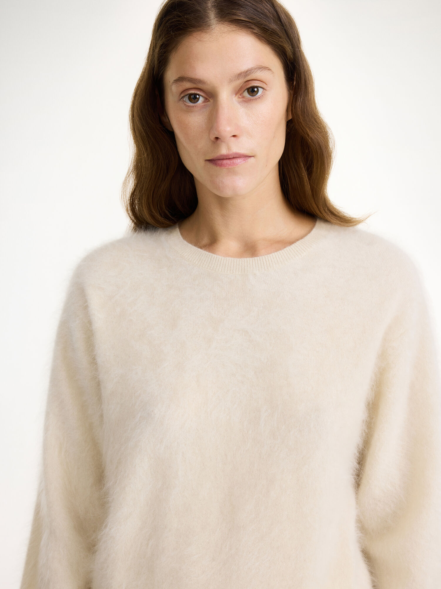 By Malene Birger Mantea Cashmere Sweater Strikkevarer Oyster Gray | NO_BB86467