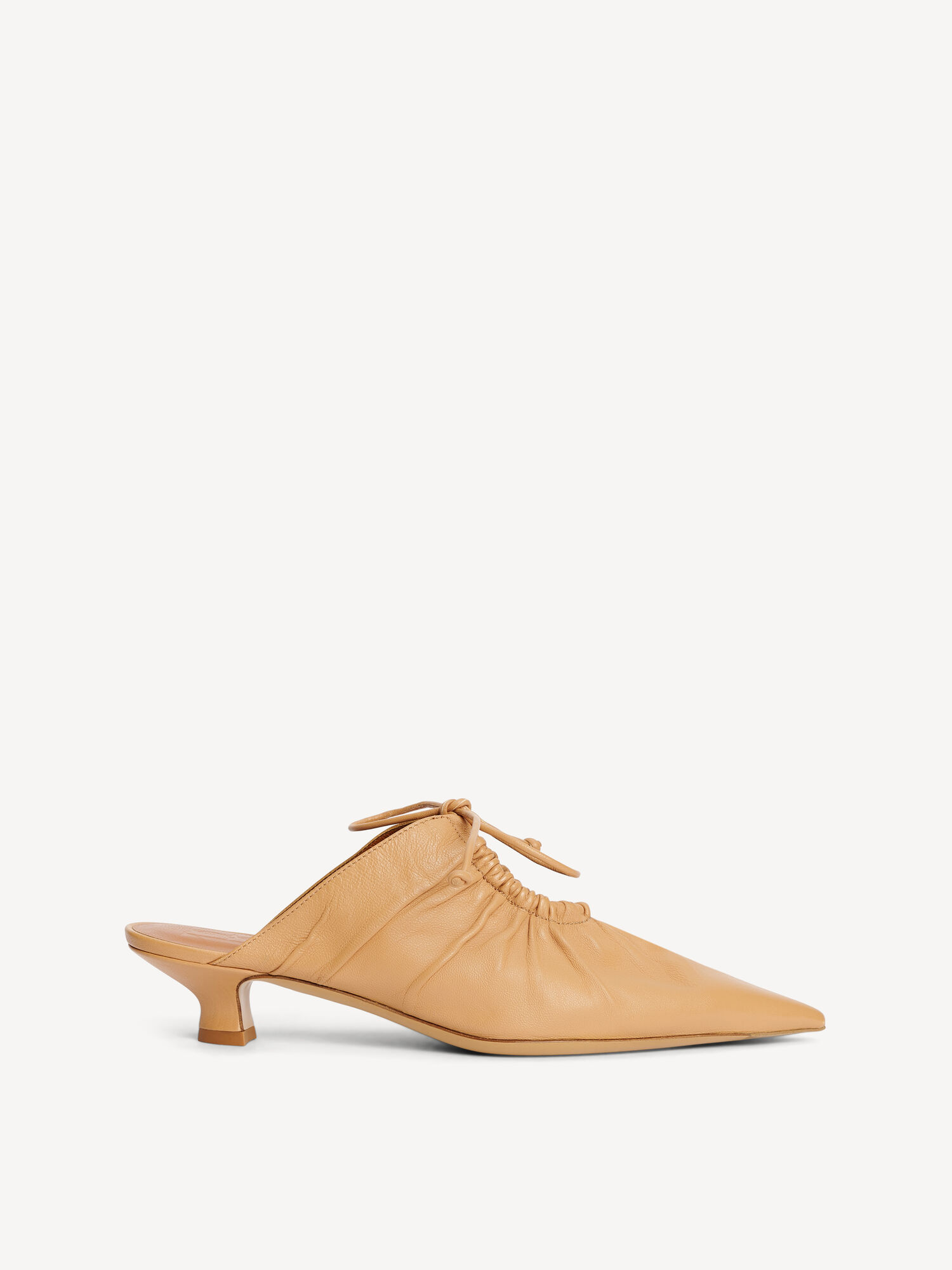 By Malene Birger Masey Leather Mules Sko Beige | NO_BB80361