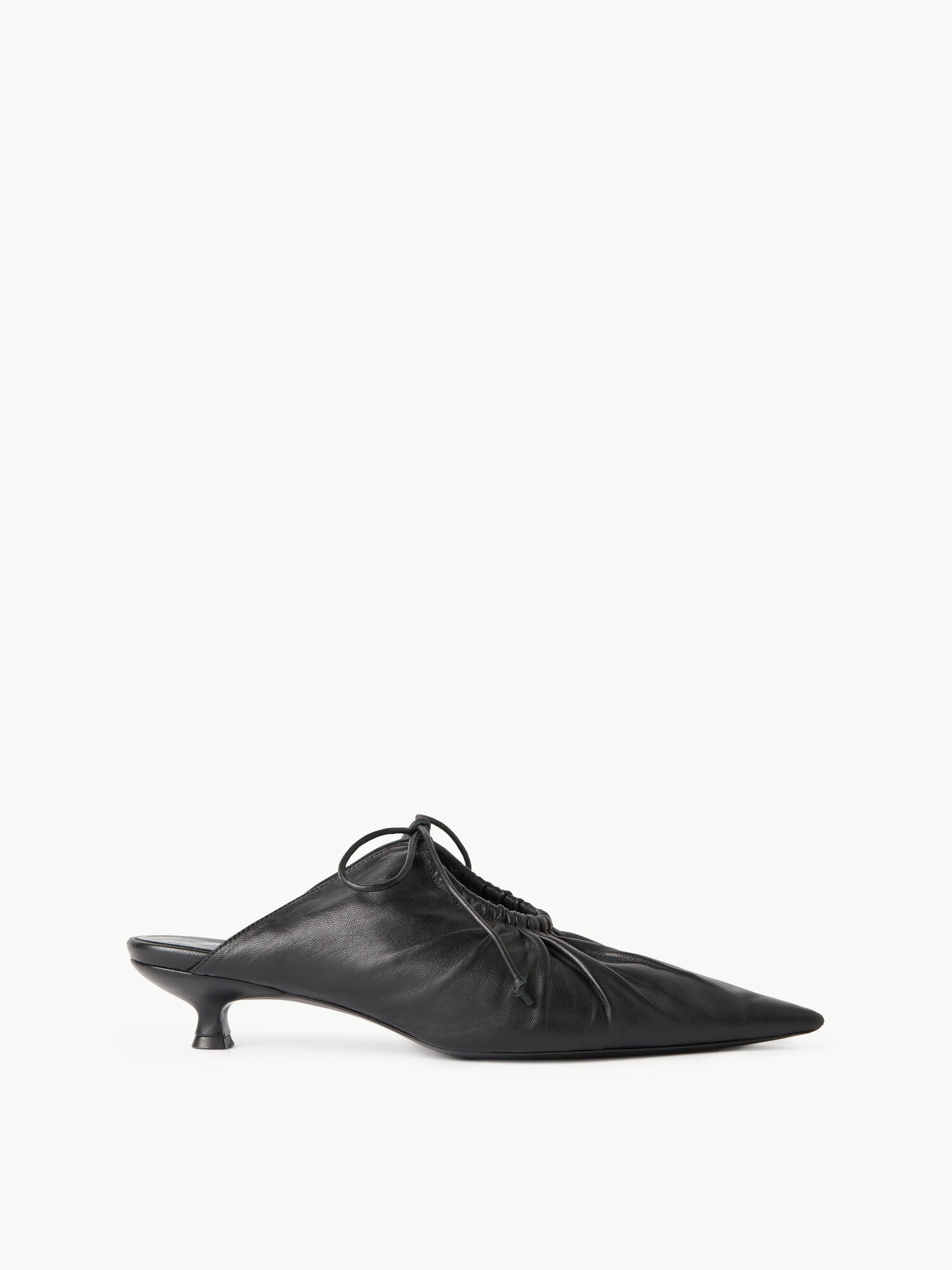 By Malene Birger Masey Leather Mules Sko Svarte | NO_BB87596