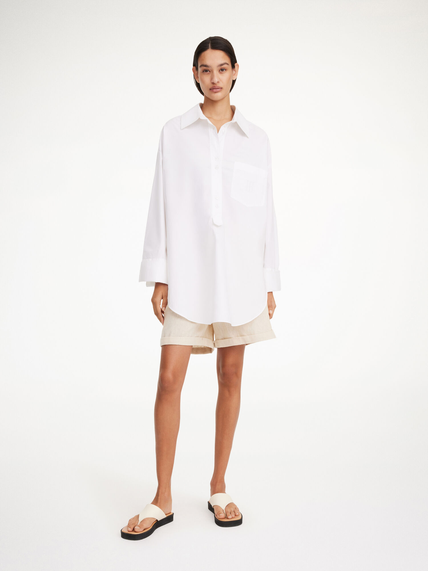 By Malene Birger Maye Organic Cotton Skjorte Hvite | NO_BB45352