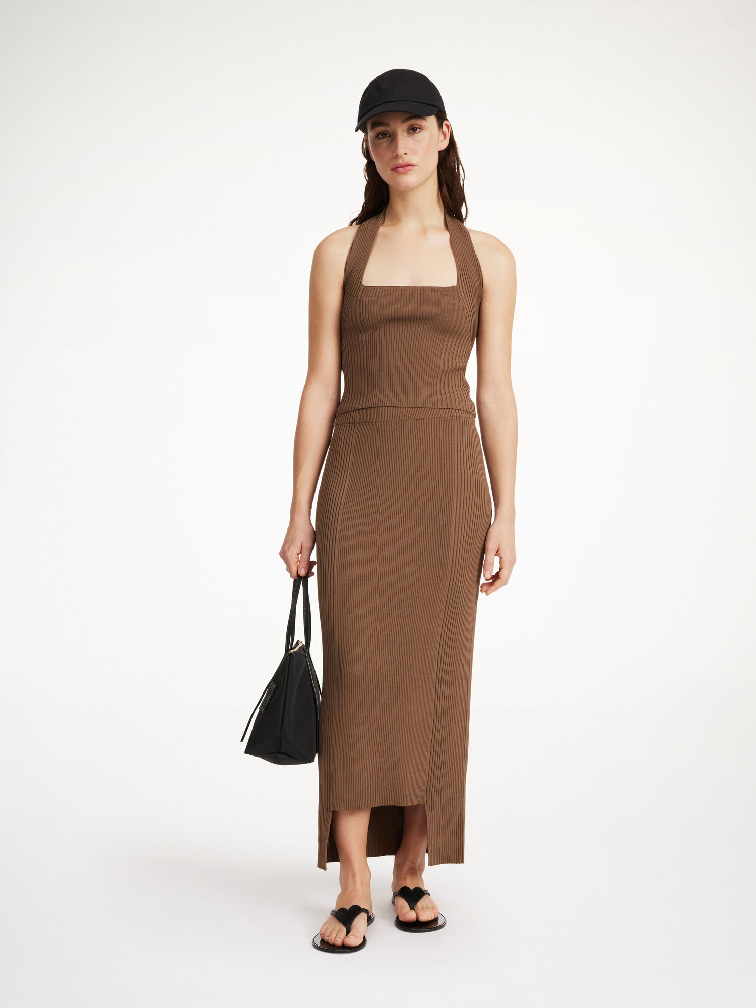 By Malene Birger Merine Maxi Skirt Strikkevarer Shitake | NO_BB46551