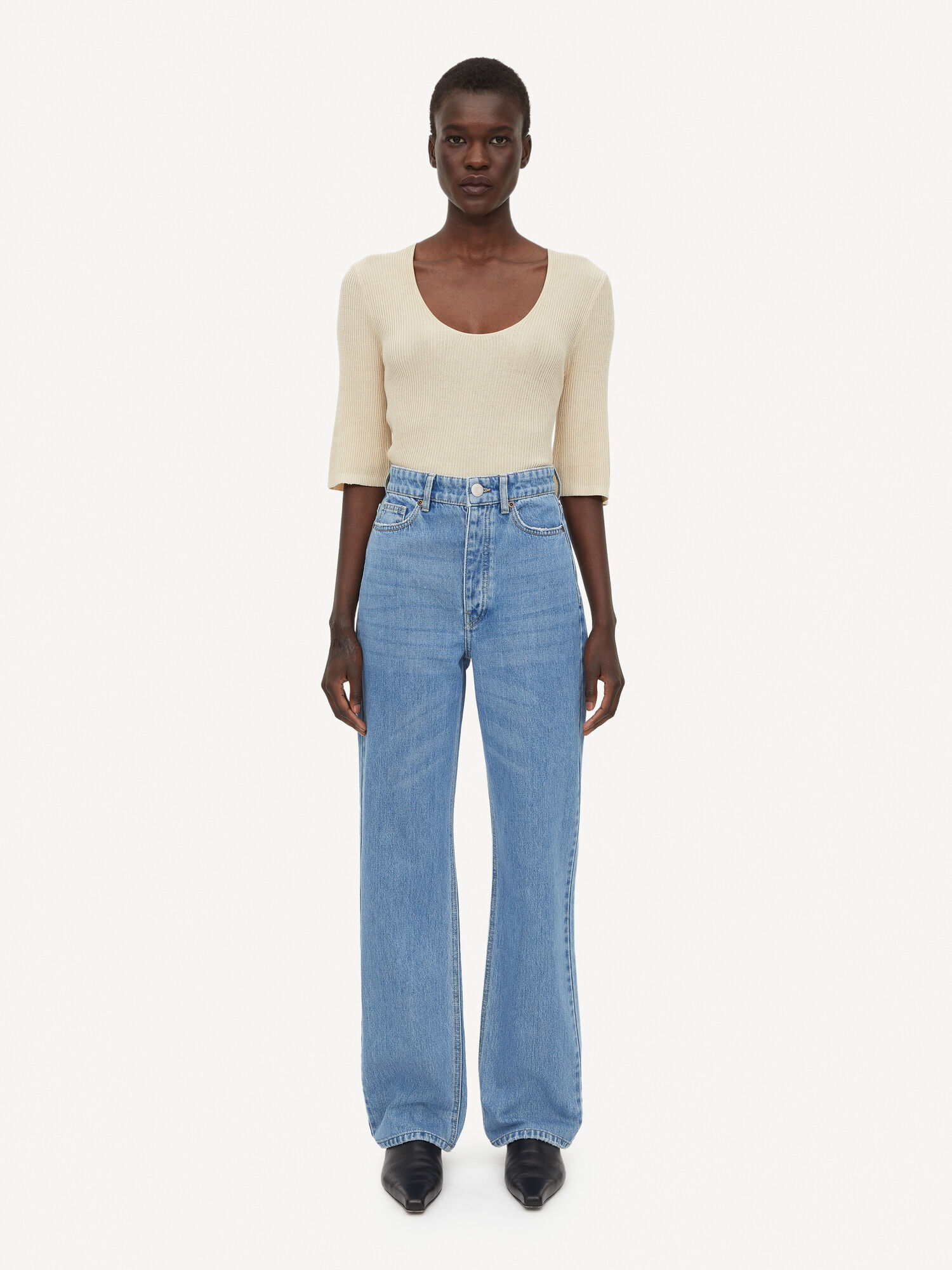 By Malene Birger Miliumlo Organic Cotton Jeans Blå | NO_BB94376