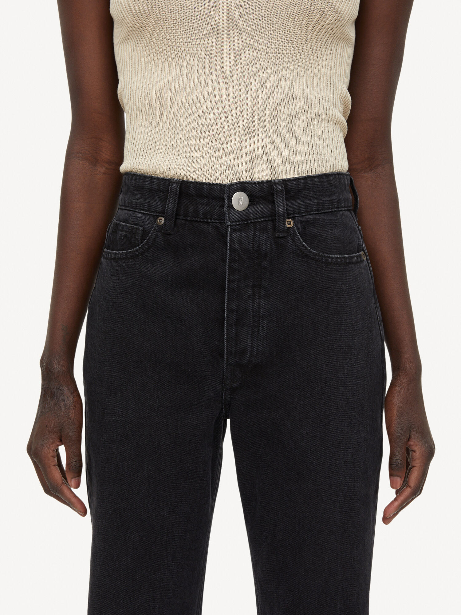 By Malene Birger Miliumlo Organic Cotton Jeans Svarte | NO_BB12529