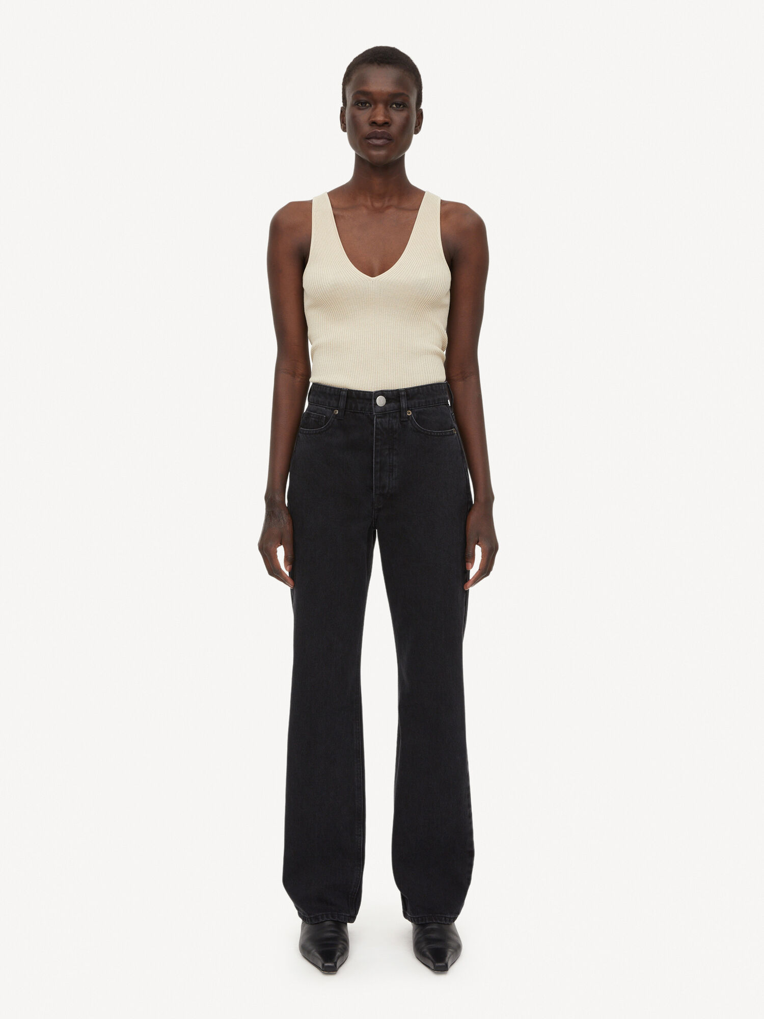 By Malene Birger Miliumlo Organic Cotton Jeans Svarte | NO_BB12529