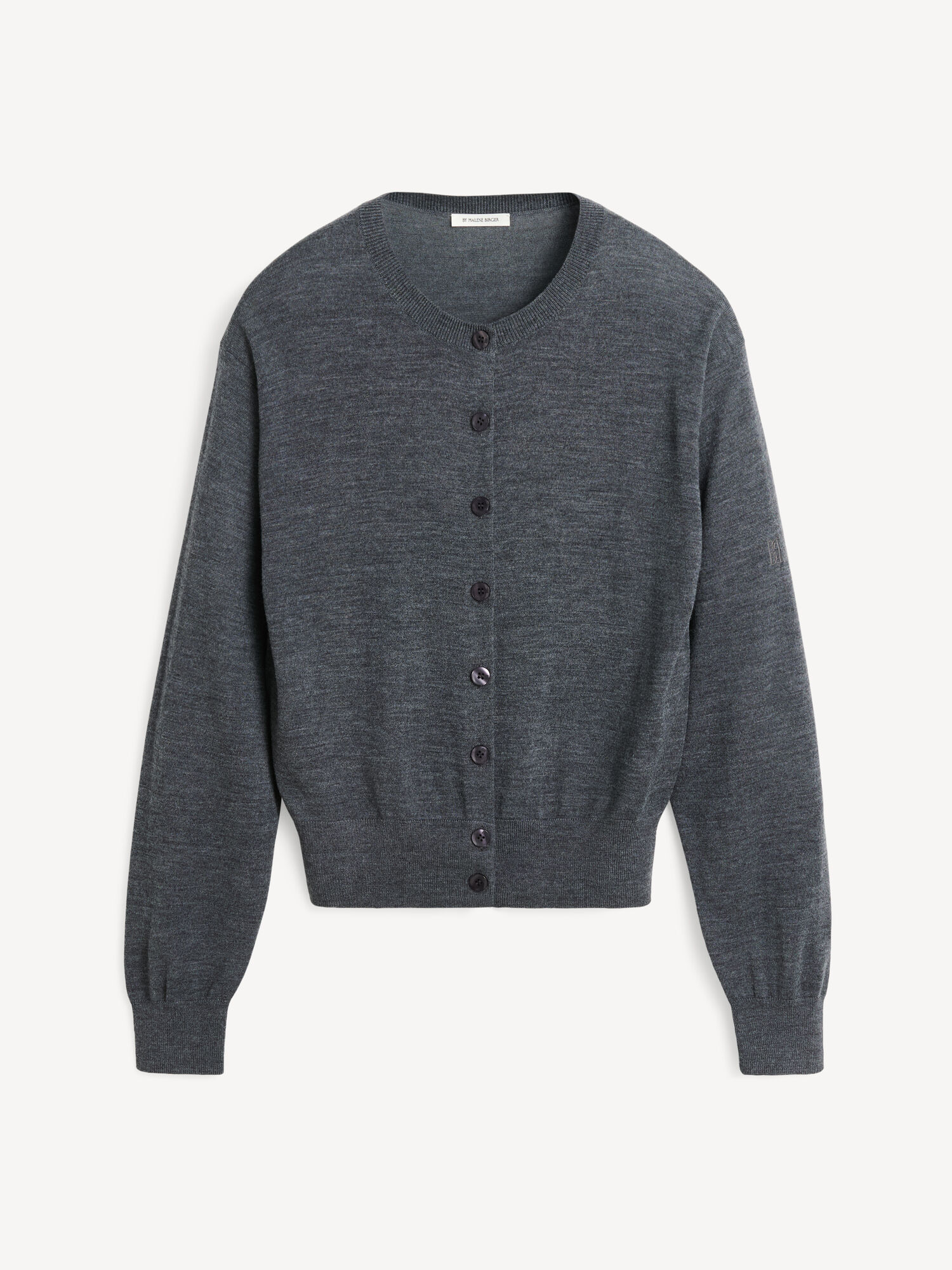 By Malene Birger Montie Merino Wool Cardigan Strikkevarer Grå | NO_BB92517