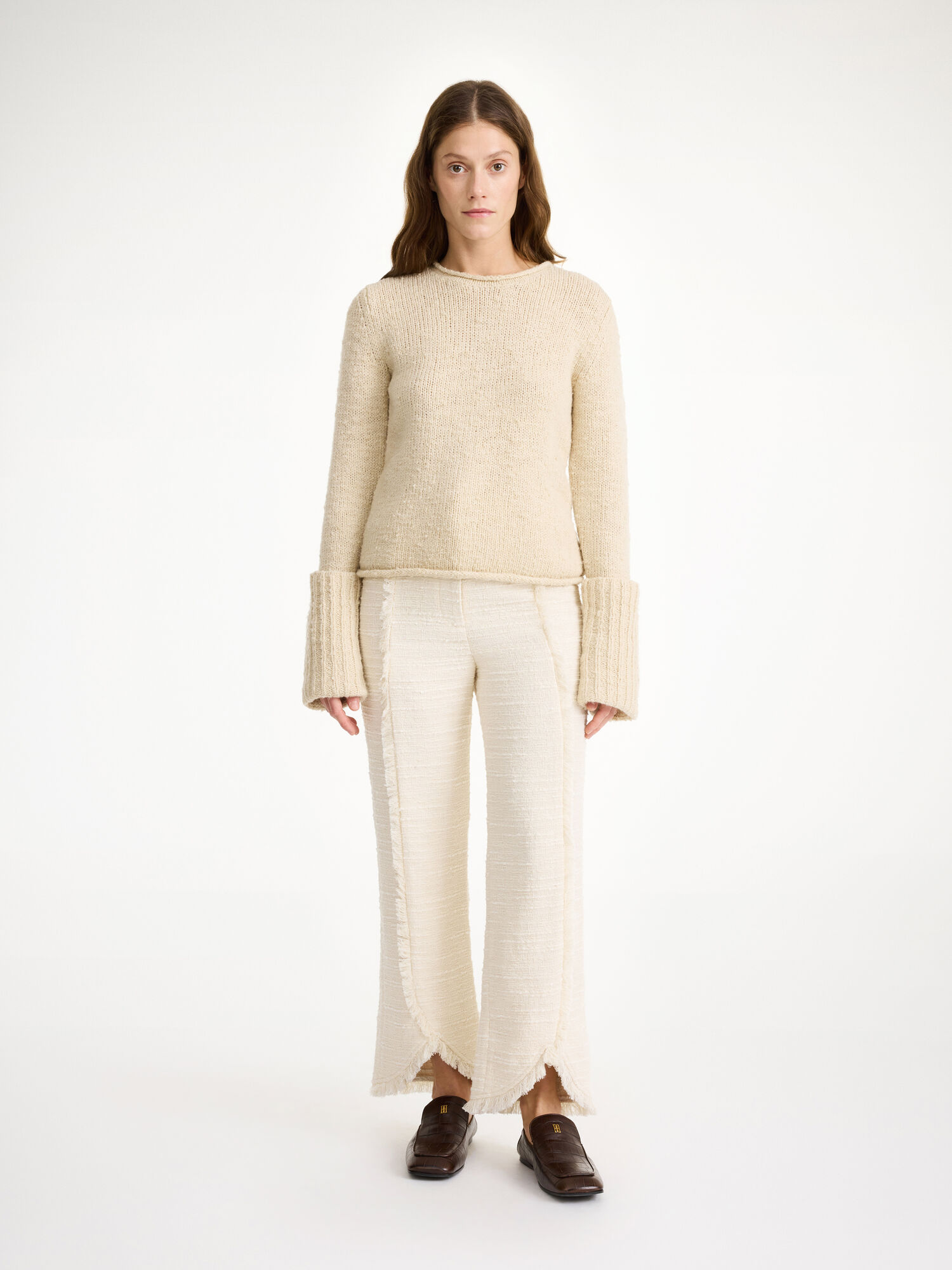 By Malene Birger Nadihas High-waist Bukser Hvite | NO_BB81399