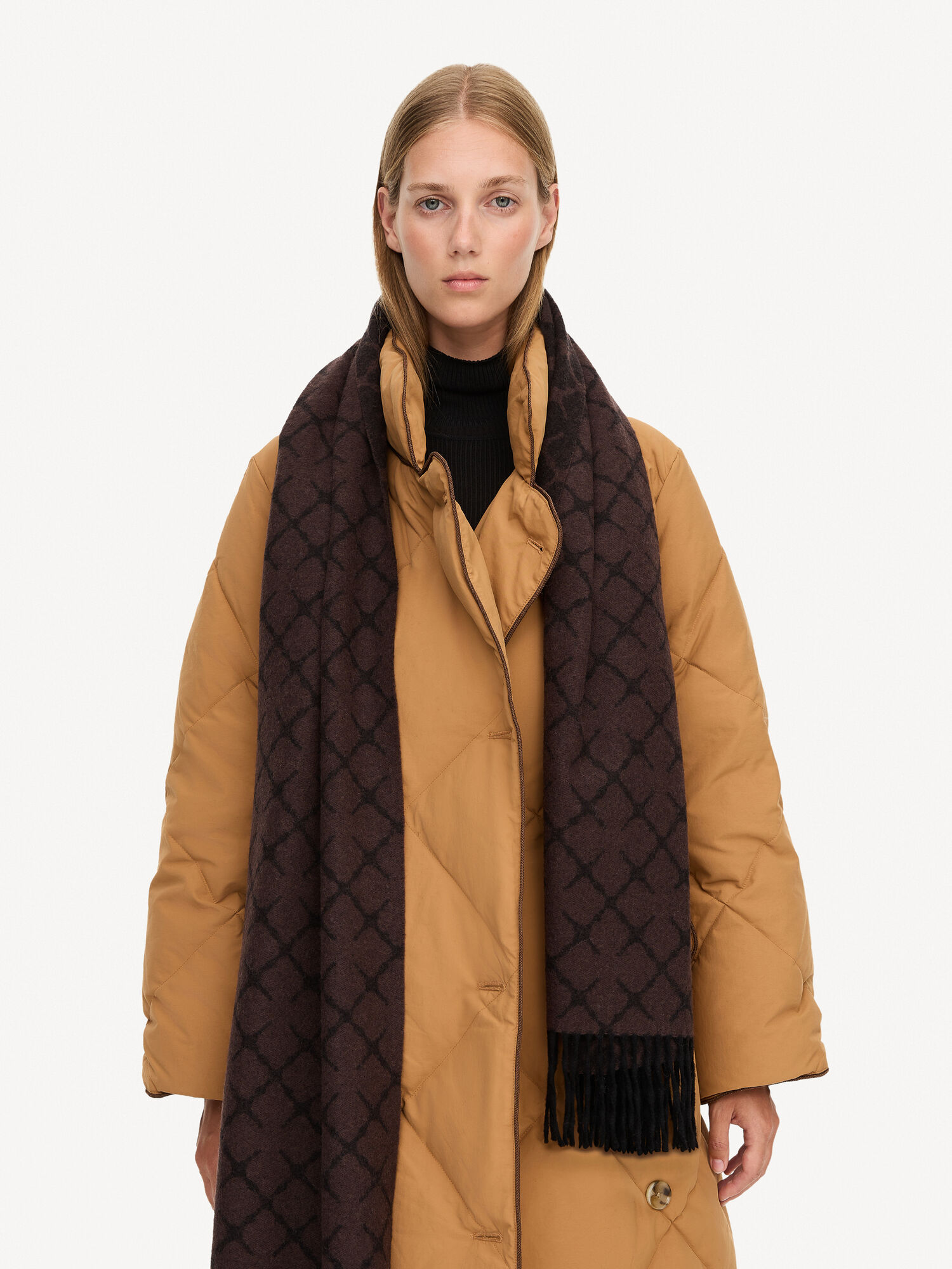 By Malene Birger Ortega Cashmere-blend Skjerf Mørke | NO_BB75932