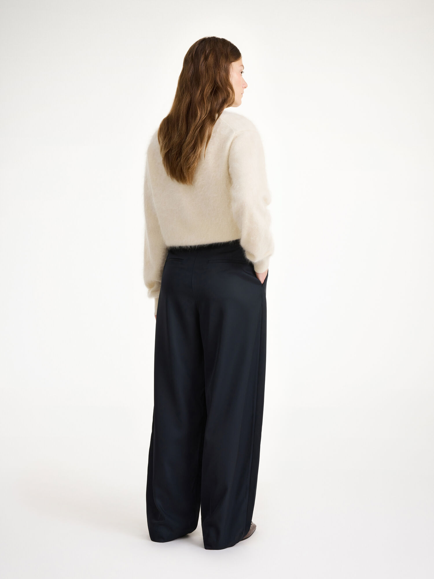 By Malene Birger Piscali Mid-waist Bukser Svarte | NO_BB25552