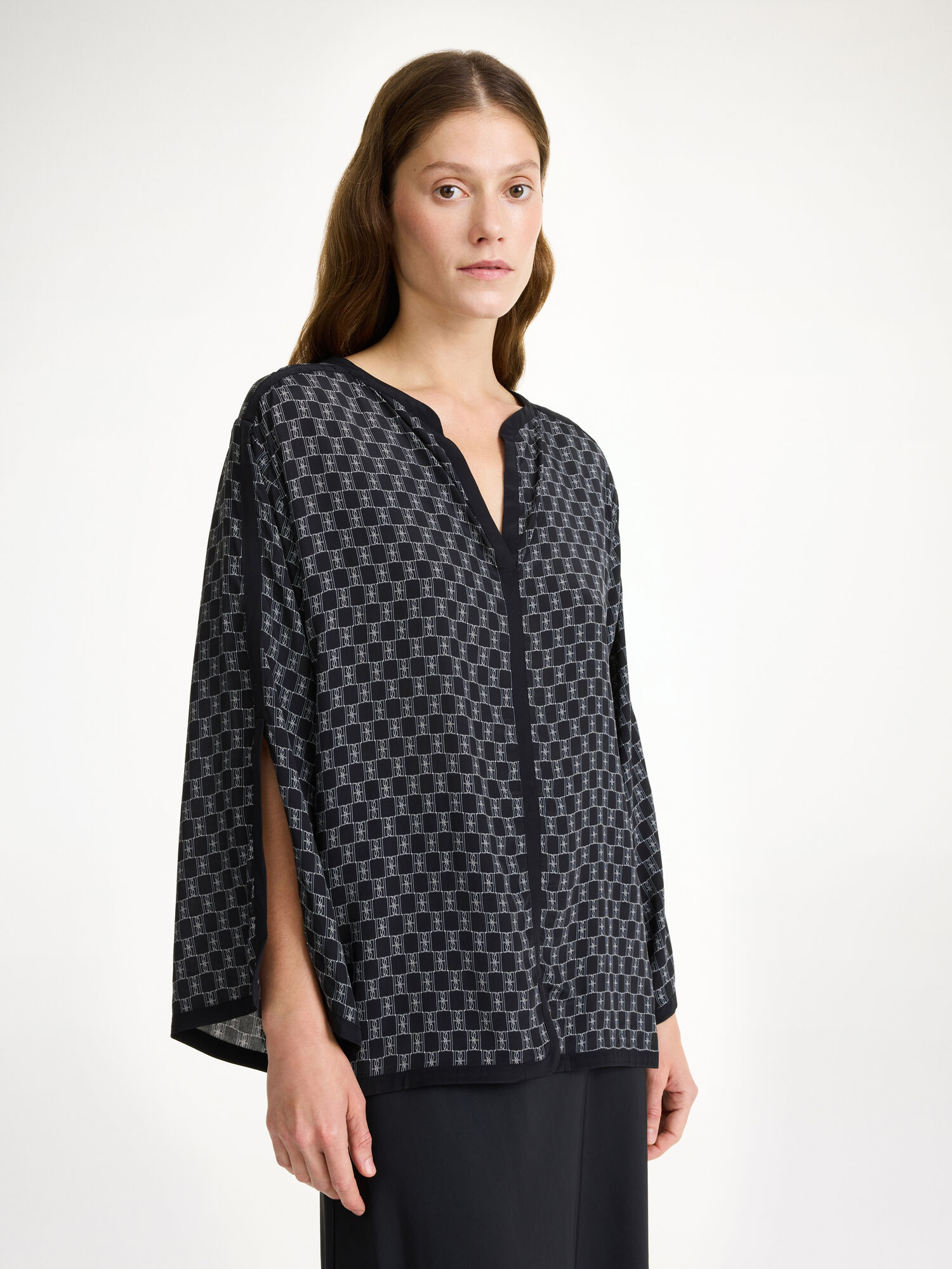 By Malene Birger Plazzo Blouse Skjorte Mono lined 050 | NO_BB40256