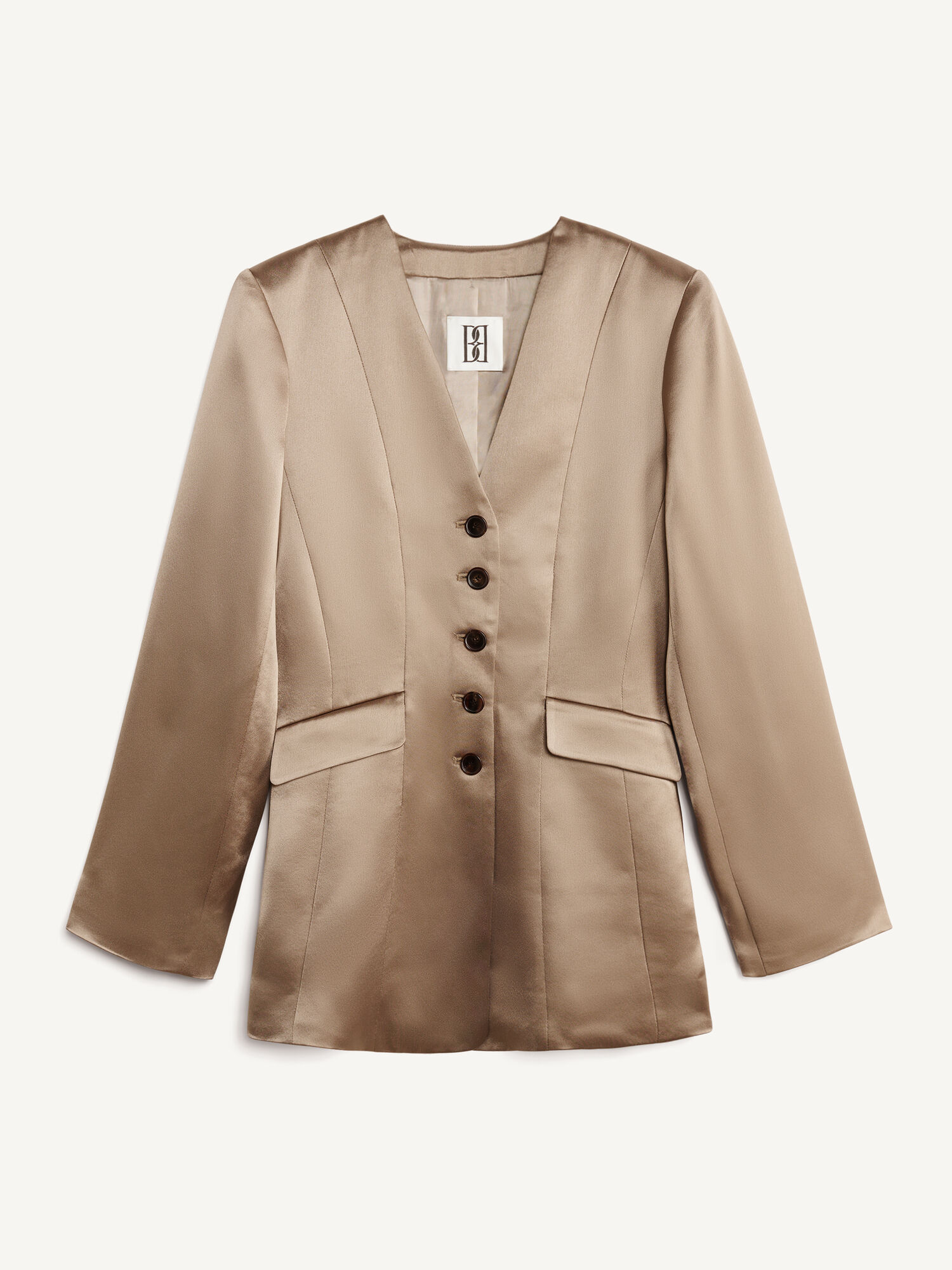 By Malene Birger Rinnah Single-breasted Blazere Shitake | NO_BB55540