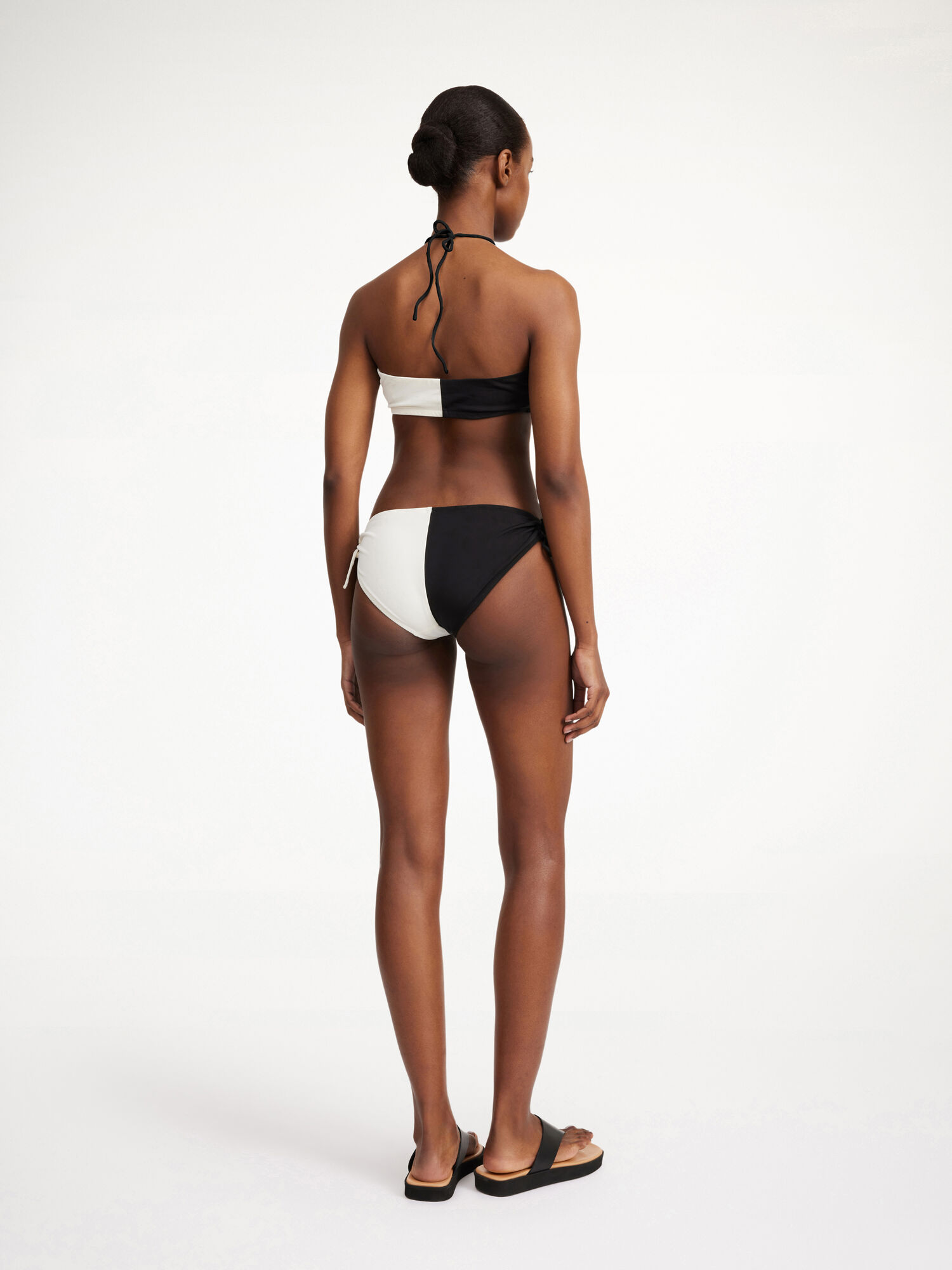 By Malene Birger Seabay Low Bikini Bottoms Badetøy Stripete Svarte Hvite | NO_BB25670