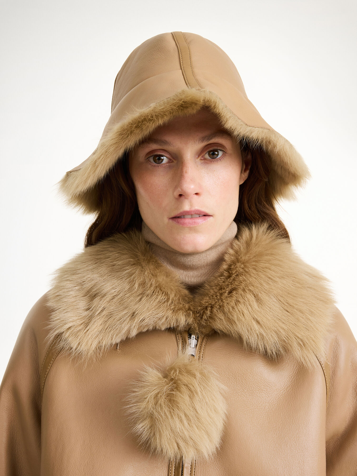 By Malene Birger Sheelan Shearling Hat Annet Tilbehør Tannin | NO_BB45302