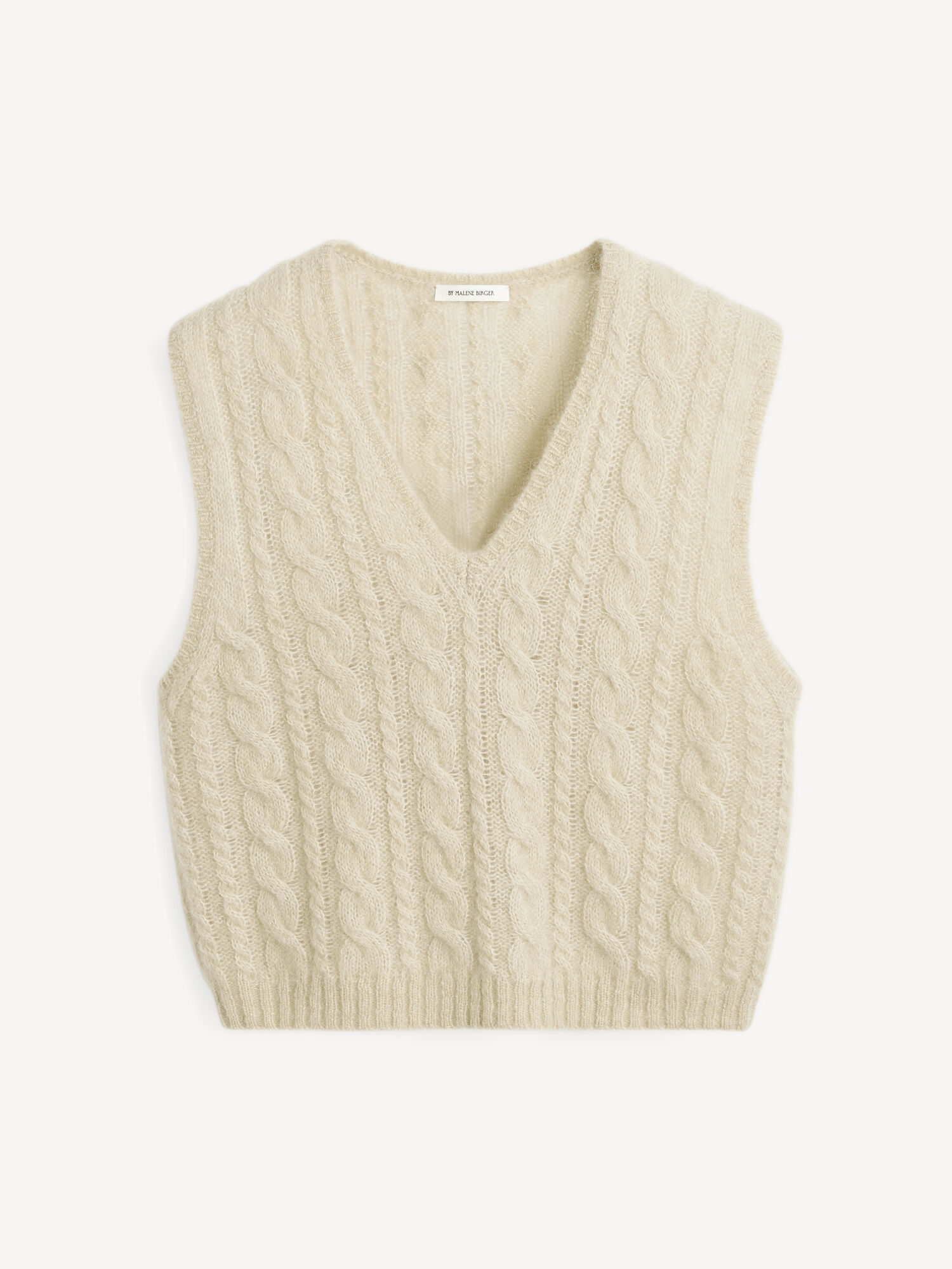 By Malene Birger Simea Vest Strikkevarer Oyster Gray | NO_BB81834