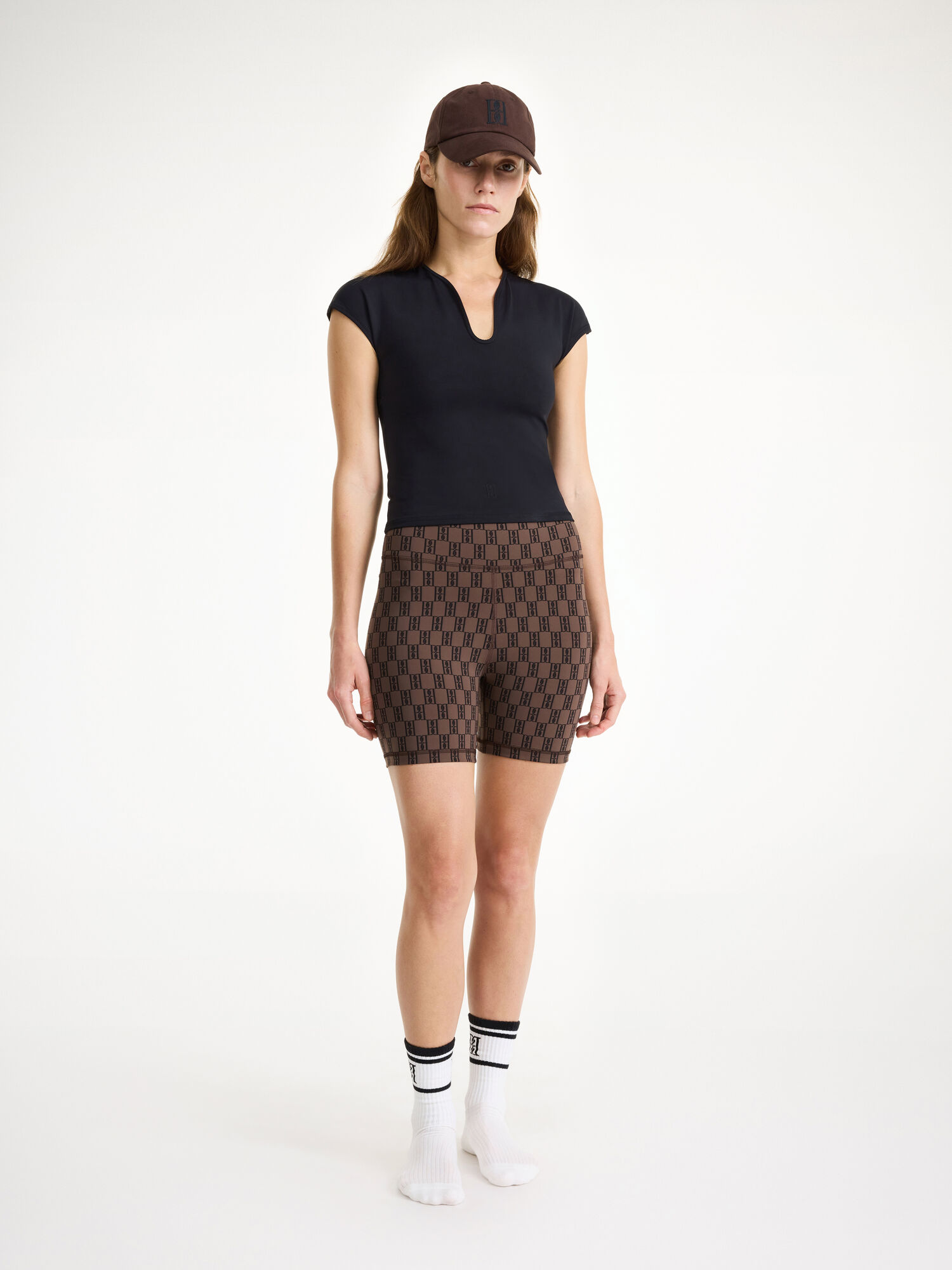 By Malene Birger Siola Atheletic Shorts Mørke | NO_BB22243