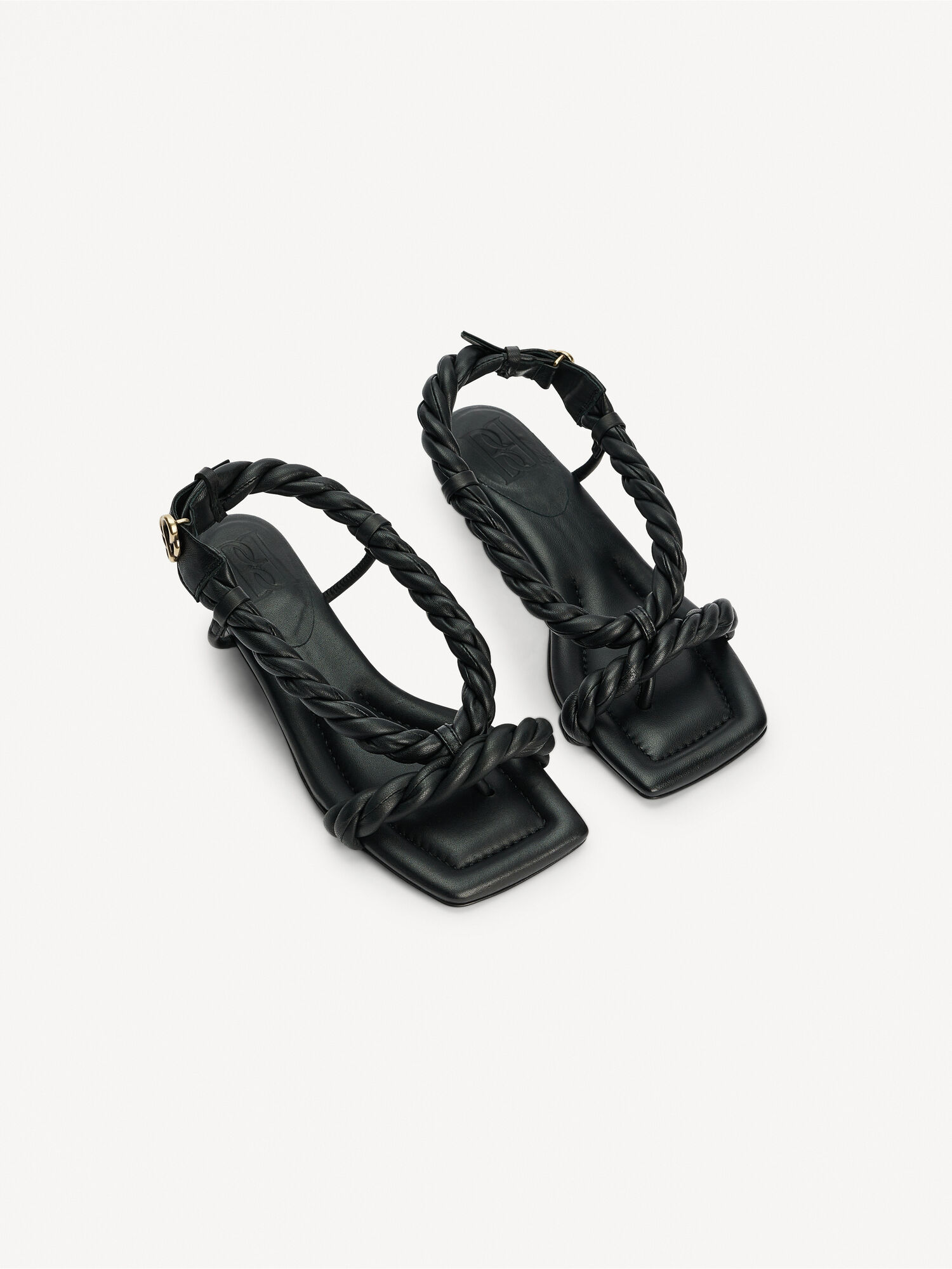 By Malene Birger Temona Leather Sandals Sko Svarte | NO_BB79428