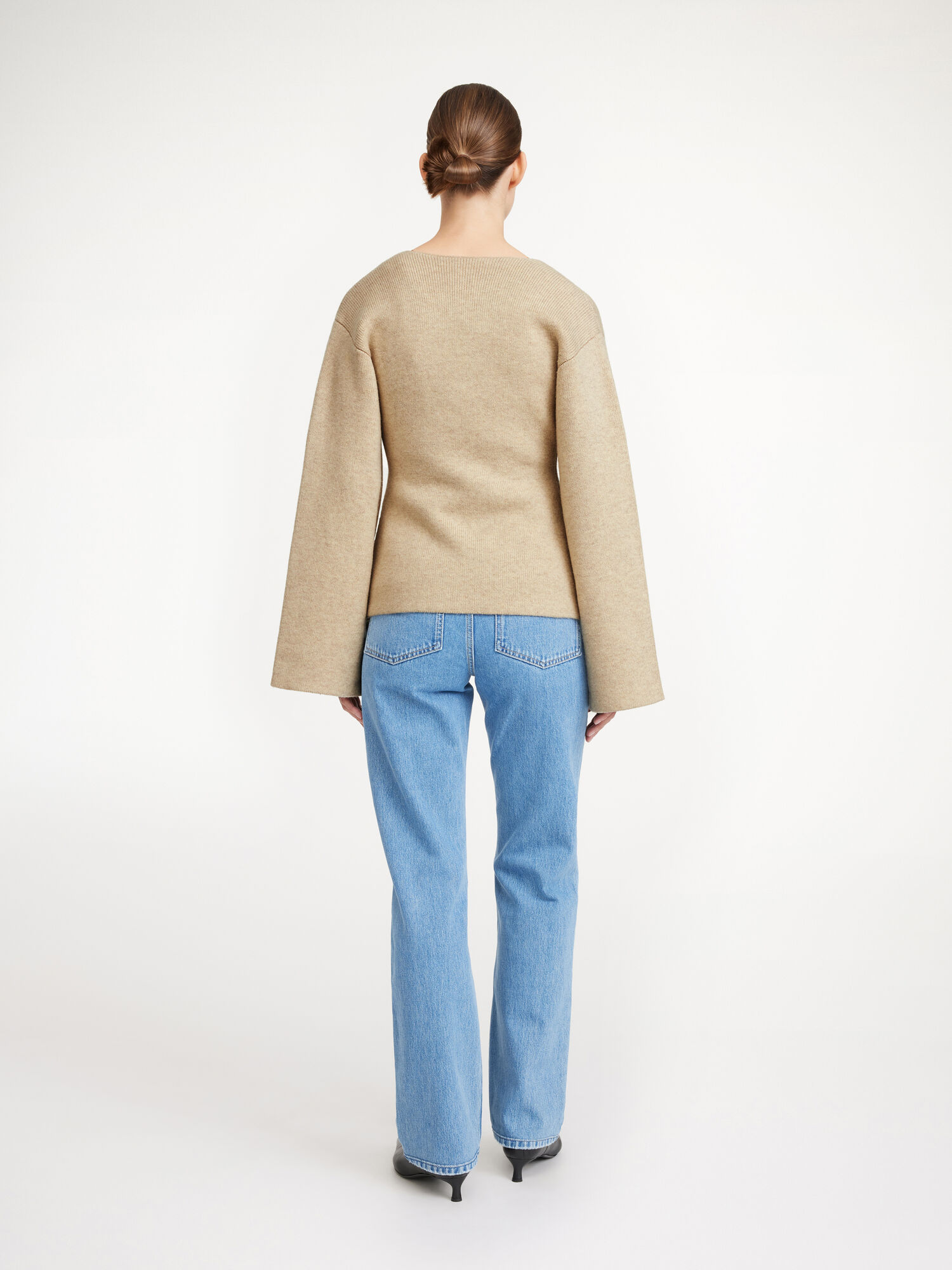 By Malene Birger Tinley Wool Cardigan Strikkevarer Beige | NO_BB81729