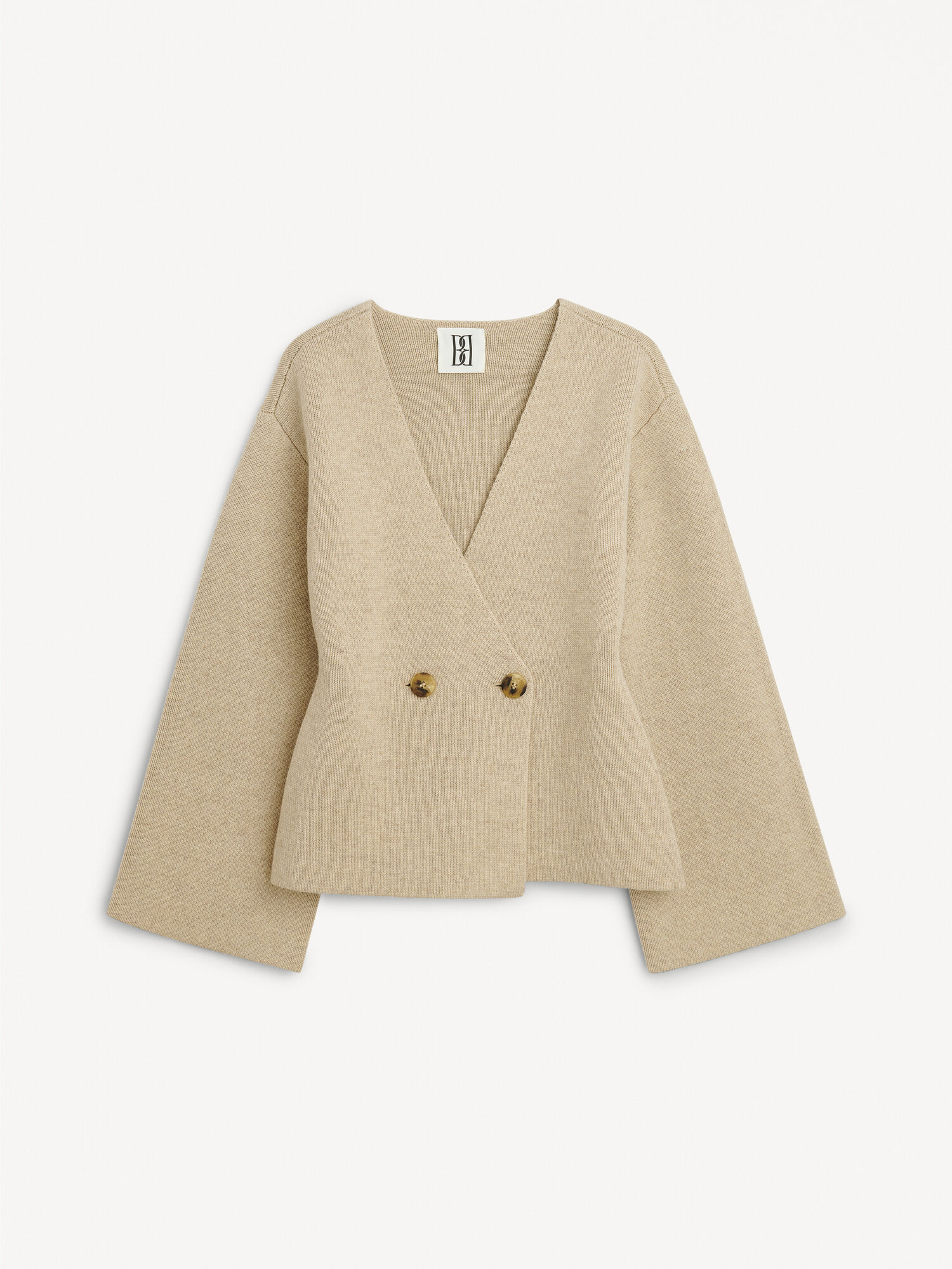 By Malene Birger Tinley Wool Cardigan Strikkevarer Beige | NO_BB81729